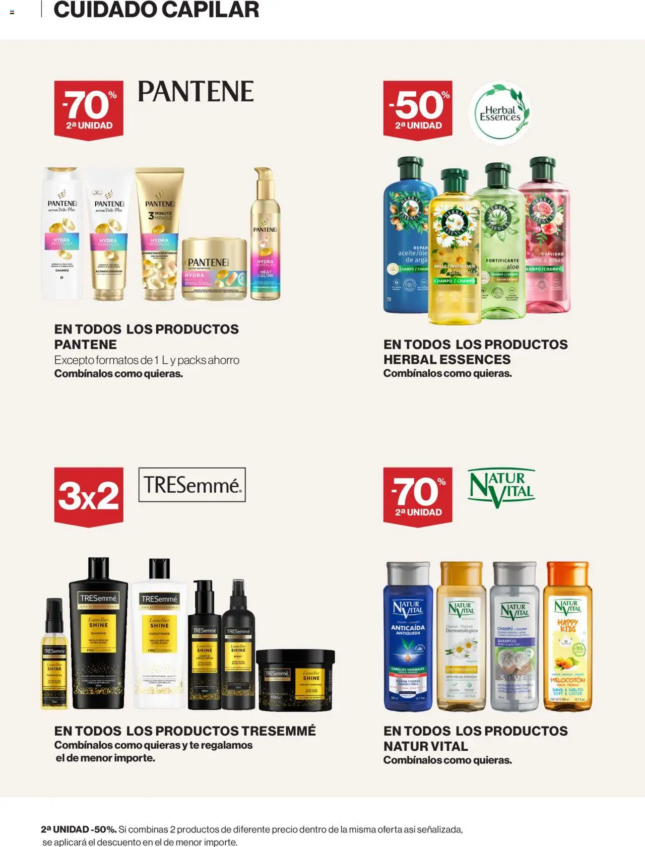 El Corte Inglés ofertas │ válido desde el 25.09.2025 | Página: 3 | Productos: Champú, Acondicionador, Aceite, Té
