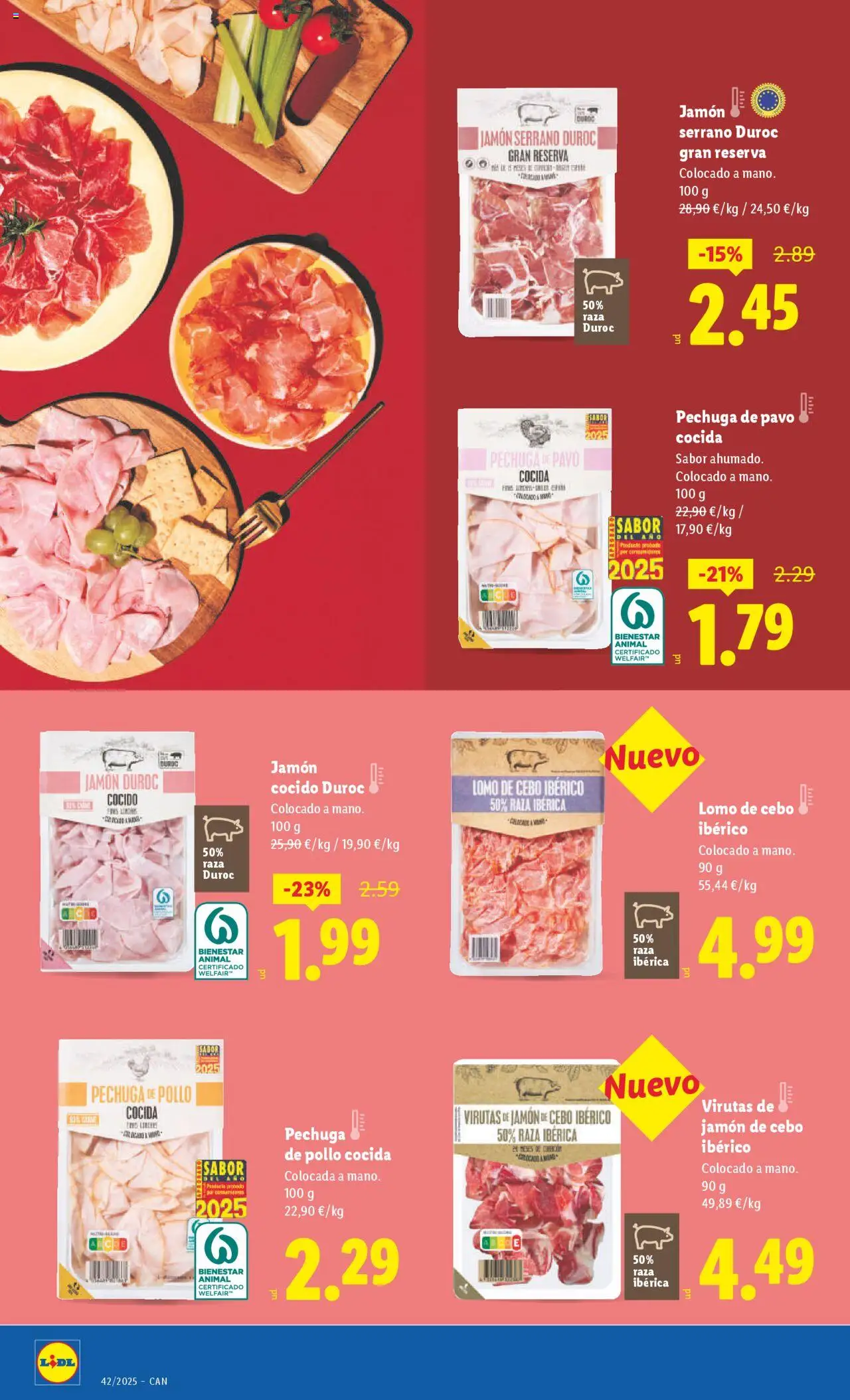 Lidl - Canarias │ válido desde el 13.10.2025 | Página: 24 | Productos: Jamón serrano, Jamón, Jamón cocido