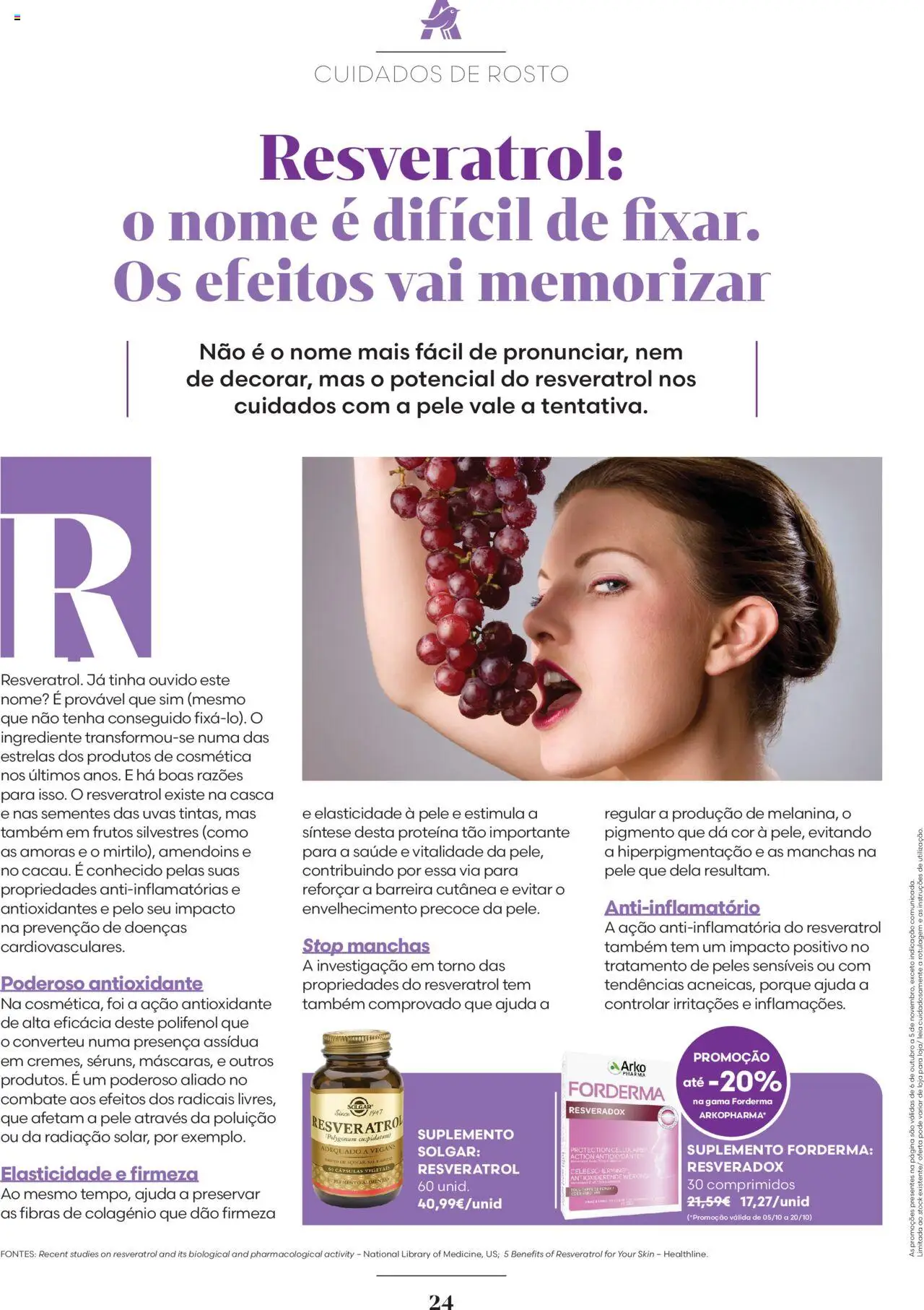 Auchan - Beleza que Inspira Confiança │ válido de 06.10.2025 | Página: 24 | Produtos: Amendoins, Sal, Amoras, Proteina