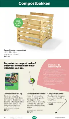 Aveve Gids kweekplezier - Voorbeeld van een folder van Aveve, geldig van 09.03.2026 | Pagina: 46 | Producten: Aardappel
