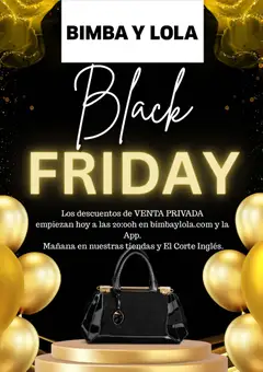 Vista previa Bimba y Lola Black Friday aviso válido desde el 19.11.2025