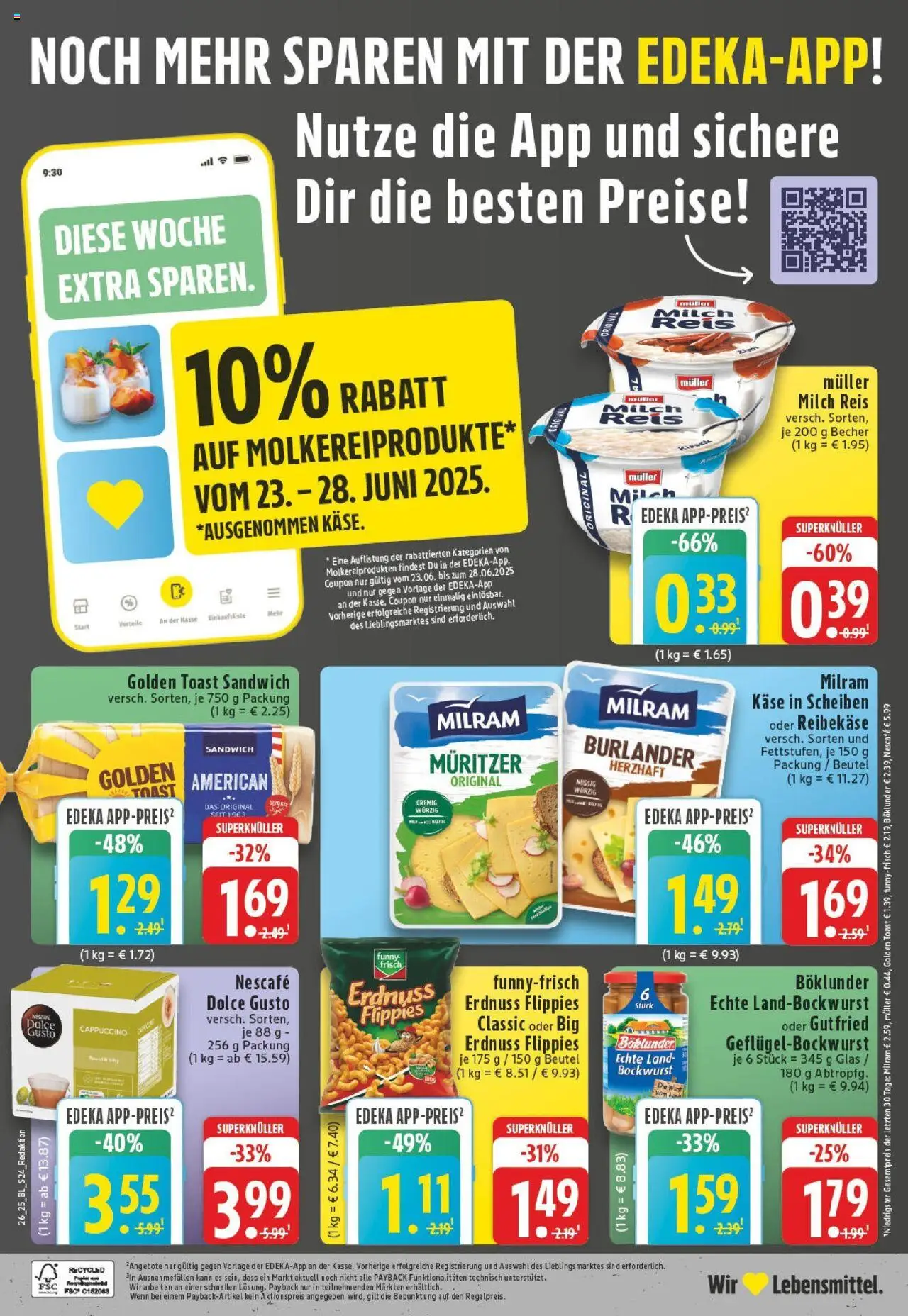 Edeka prospekt Lüdenscheid	 - gültig ab dem 22.06.2025 | Seite: 24 | Produkte: Nescafe, Milch, Käse, Dolce gusto