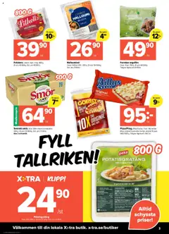 Coop X:-TRA reklamblad aktuell från 25.08.2025 | Sida: 3 | Produkter: Galler, Halloumi, Vegofärs, Potatisgratäng