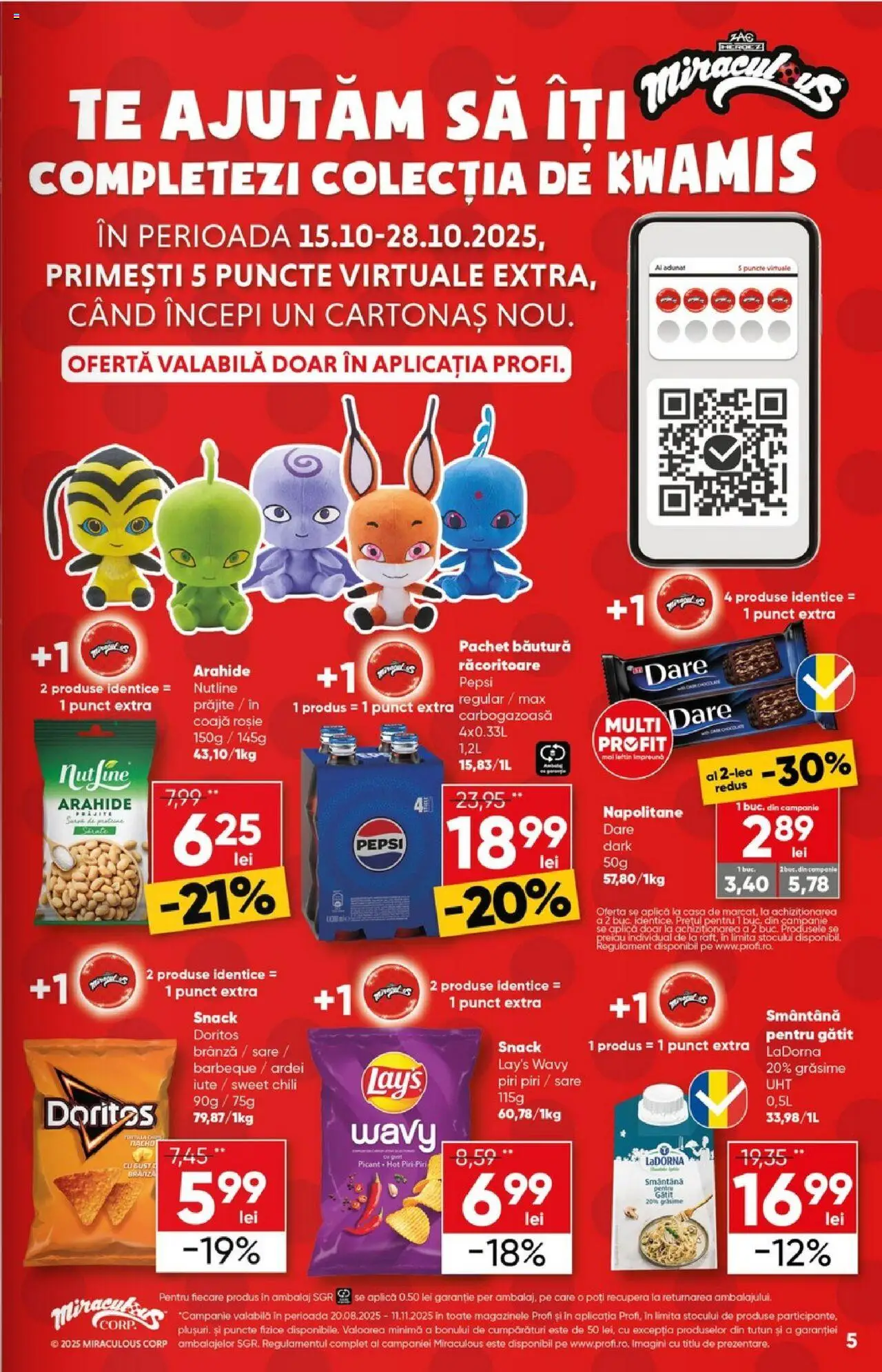 Noul catalog Profi – valabil de la 15.10.2025 | Pagină: 5 | Produse: Ardei, Napolitane, Smântână, Sare