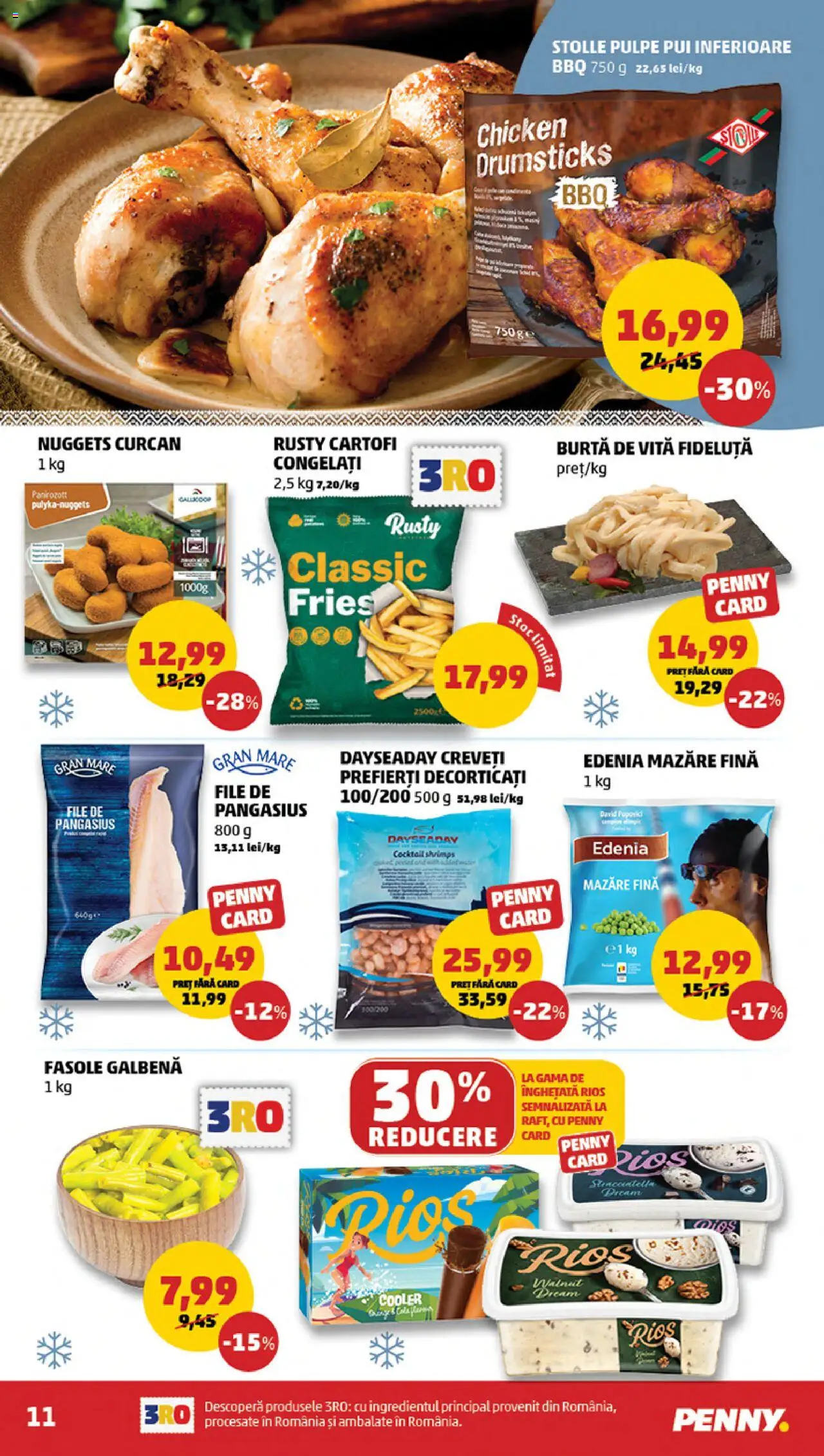 Noul catalog PENNY – valabil de la 15.10.2025 | Pagină: 11 | Produse: Amerikan servis, Esmer şeker, Înghețată, Cartofi