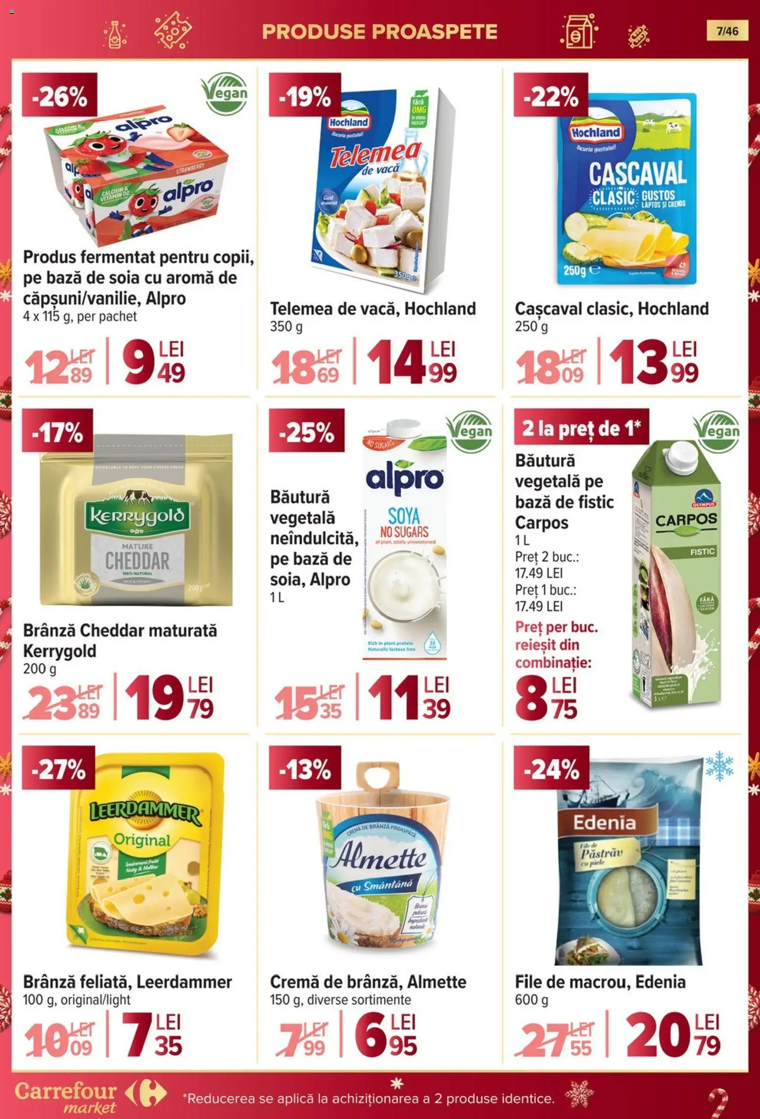 Noul catalog Carrefour – valabil de la 19.11.2025 | Pagină: 7 | Produse: Cașcaval, Cremă, Cremă de brânză, Smântână