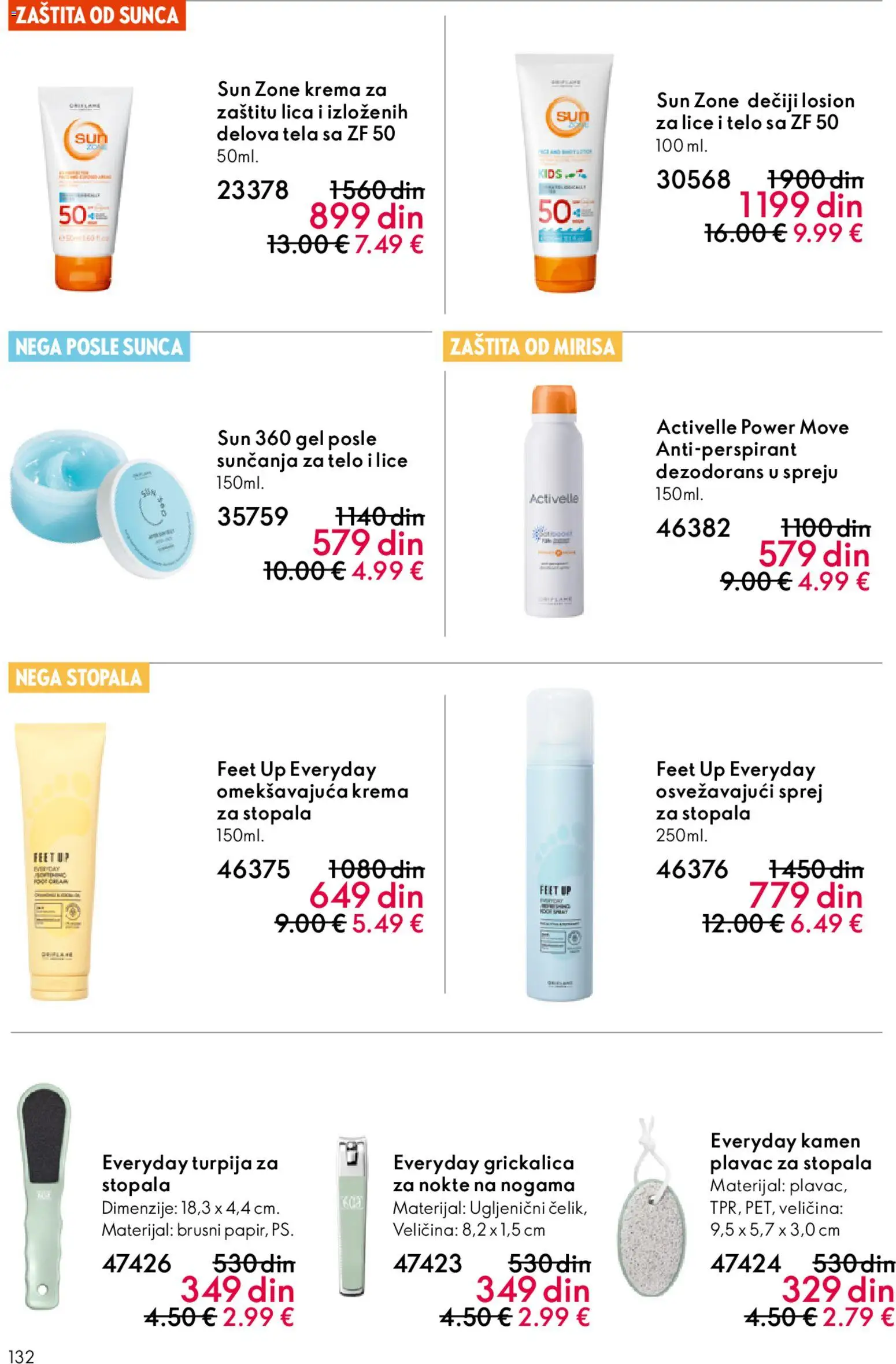 Oriflame katalog - važi od 22.04.2026 | Strana: 132 | Proizvode: Krema, Dezodorans, Antiperspirant