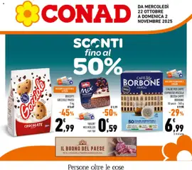 Anteprima del volantino Conad Campania catalogo valido a partire dal 22.10.2025