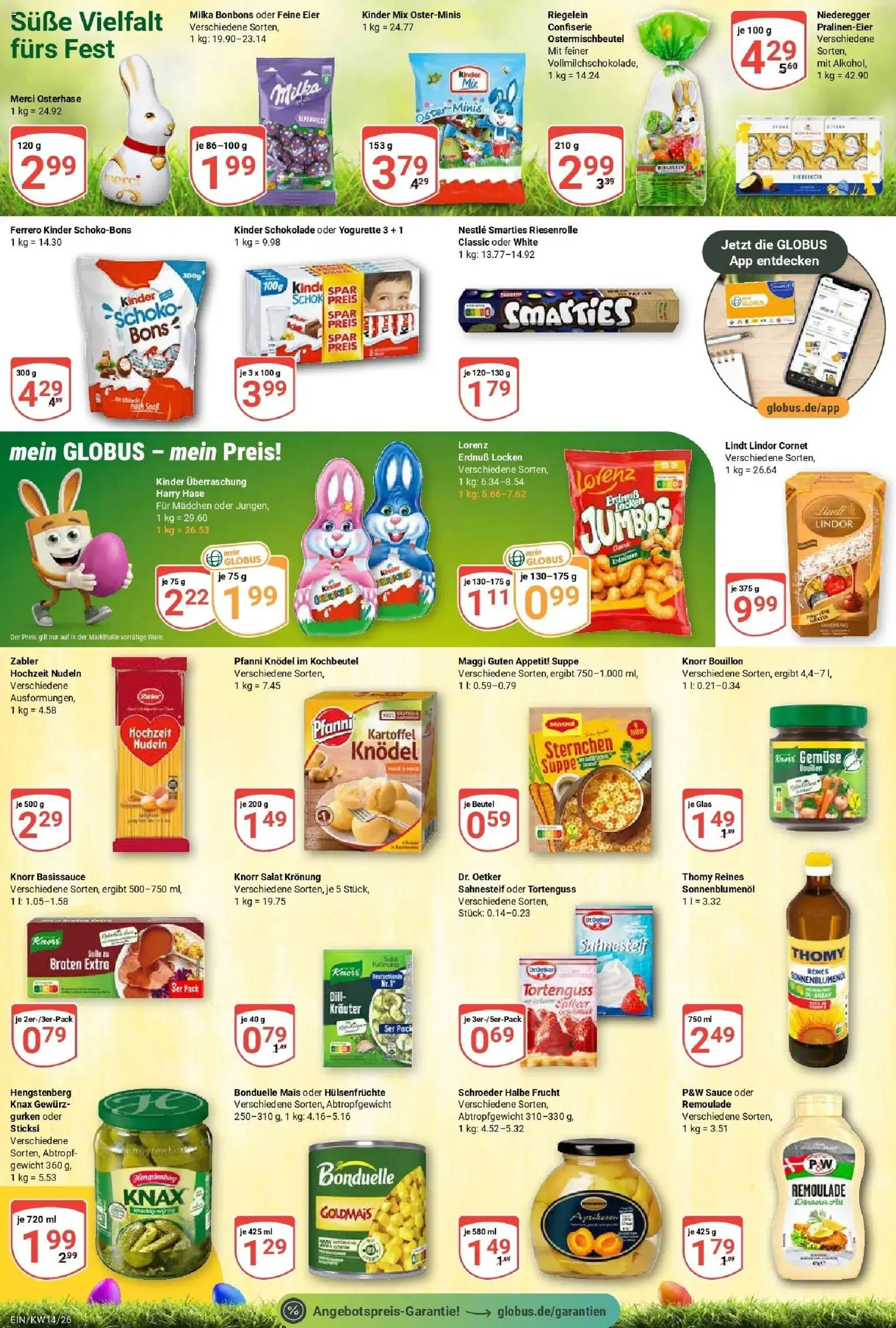 Globus prospekt Homburg-Einöd	 – gültig ab 30.03.2026 | Seite: 17 | Produkte: Yogurette, Knorr, Gemüse, Salat