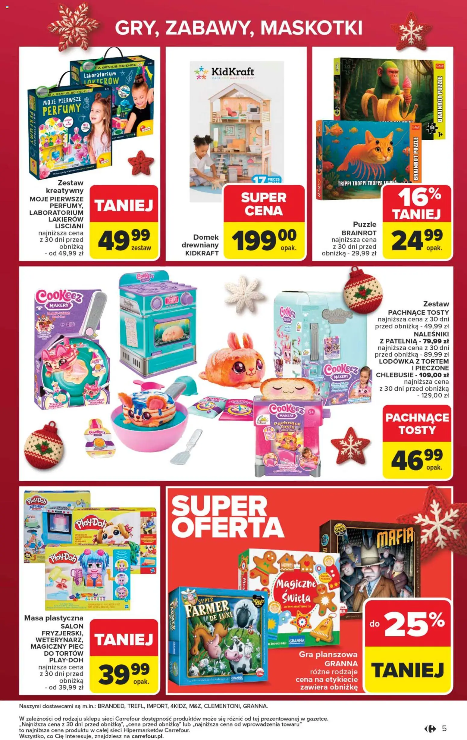 Carrefour Gazetka - Łap super okazje od 01.12.2025 | Strona: 5 | Produkty: Gra, Lodówka, Perfumy, Patelnia