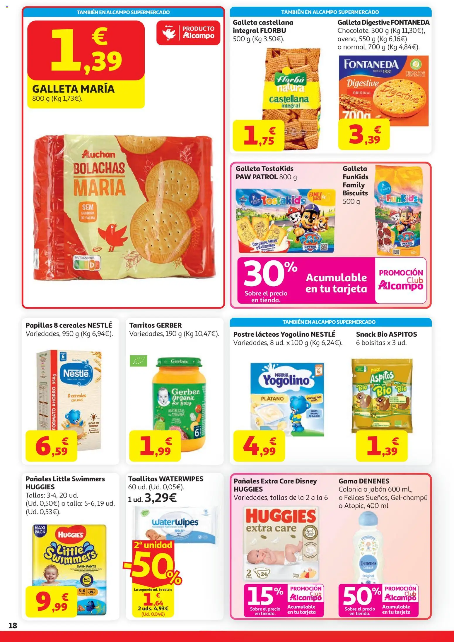 Alcampo HG Unico │ válido desde el 21.04.2026 | Página: 18 | Productos: Colonia, Jabón, Cereales, Té