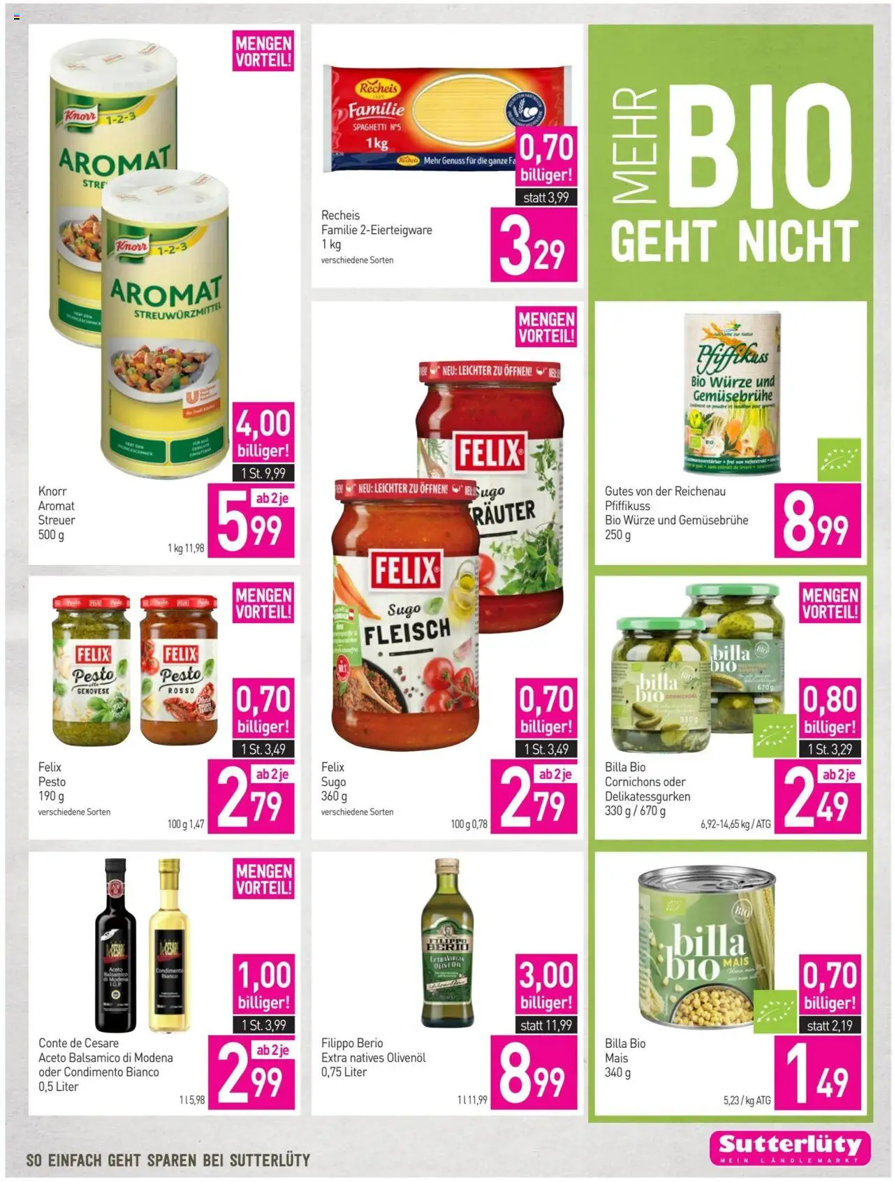 Sutterlüty Flugblatt gültig ab 04.09.2025 | Seite: 19 | Produkte: Hajdina liszt