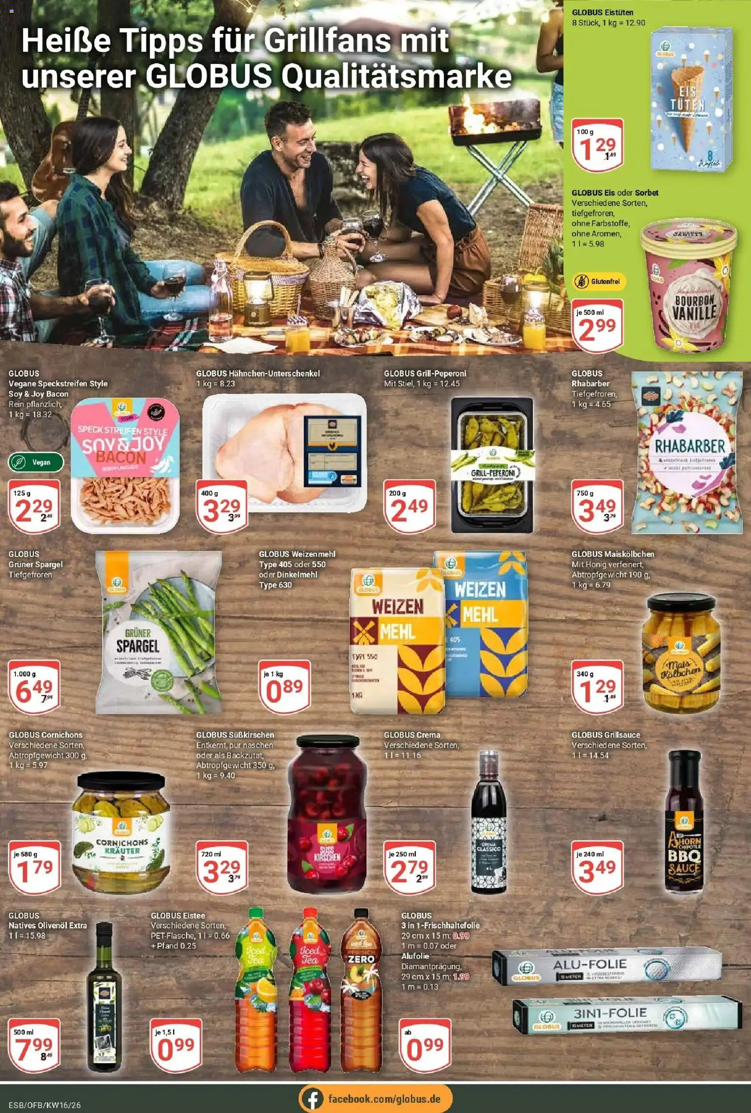 Globus Prospekt Eschborn	 – gültig ab 12.04.2026 | Seite: 13 | Produkte: Mehl, Weizenmehl, Bourbon, Eis