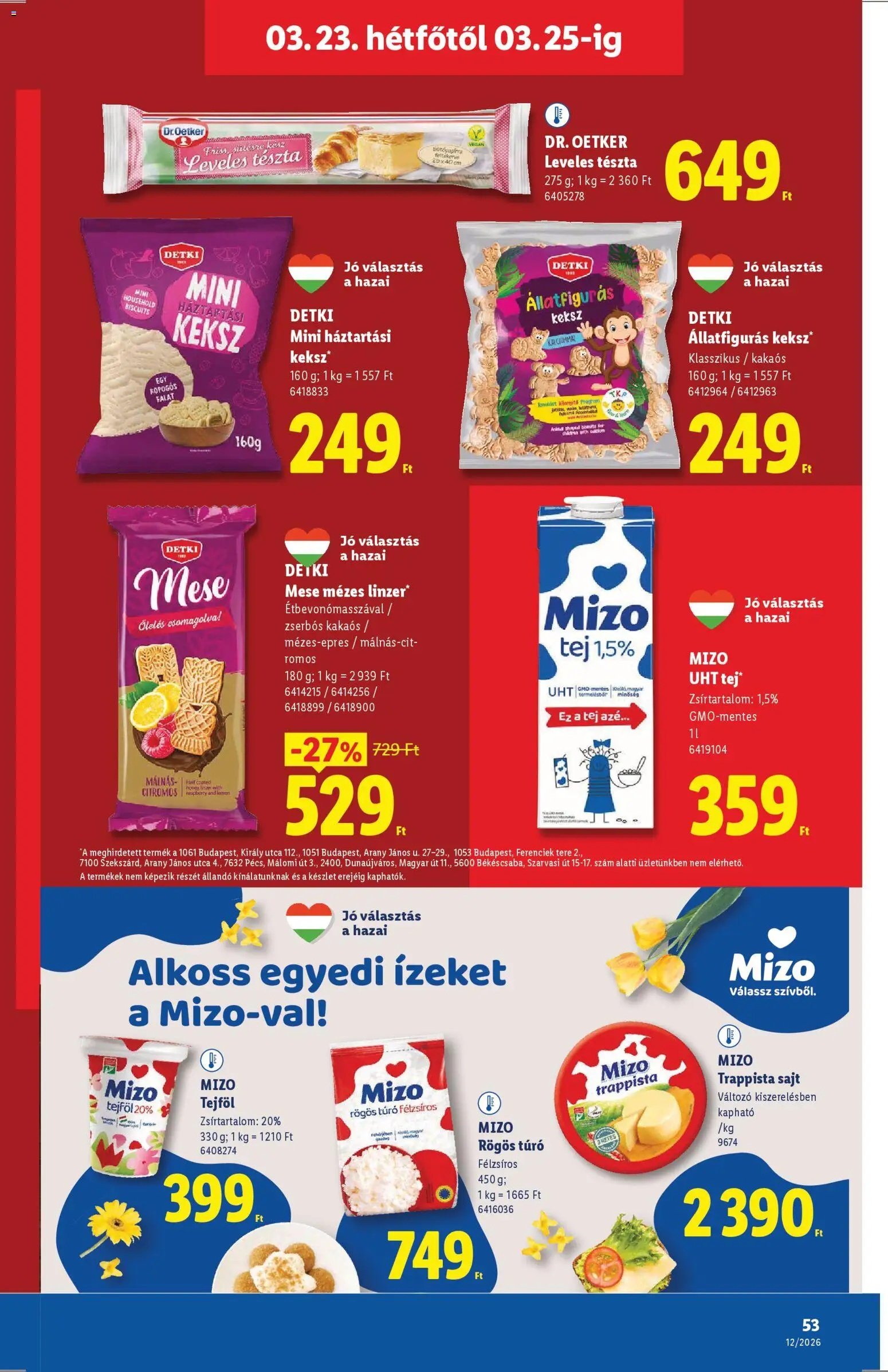 Lidl akciós ujság - amely érvényes a következő dátumtól: 19.03.2026 | Oldal: 53