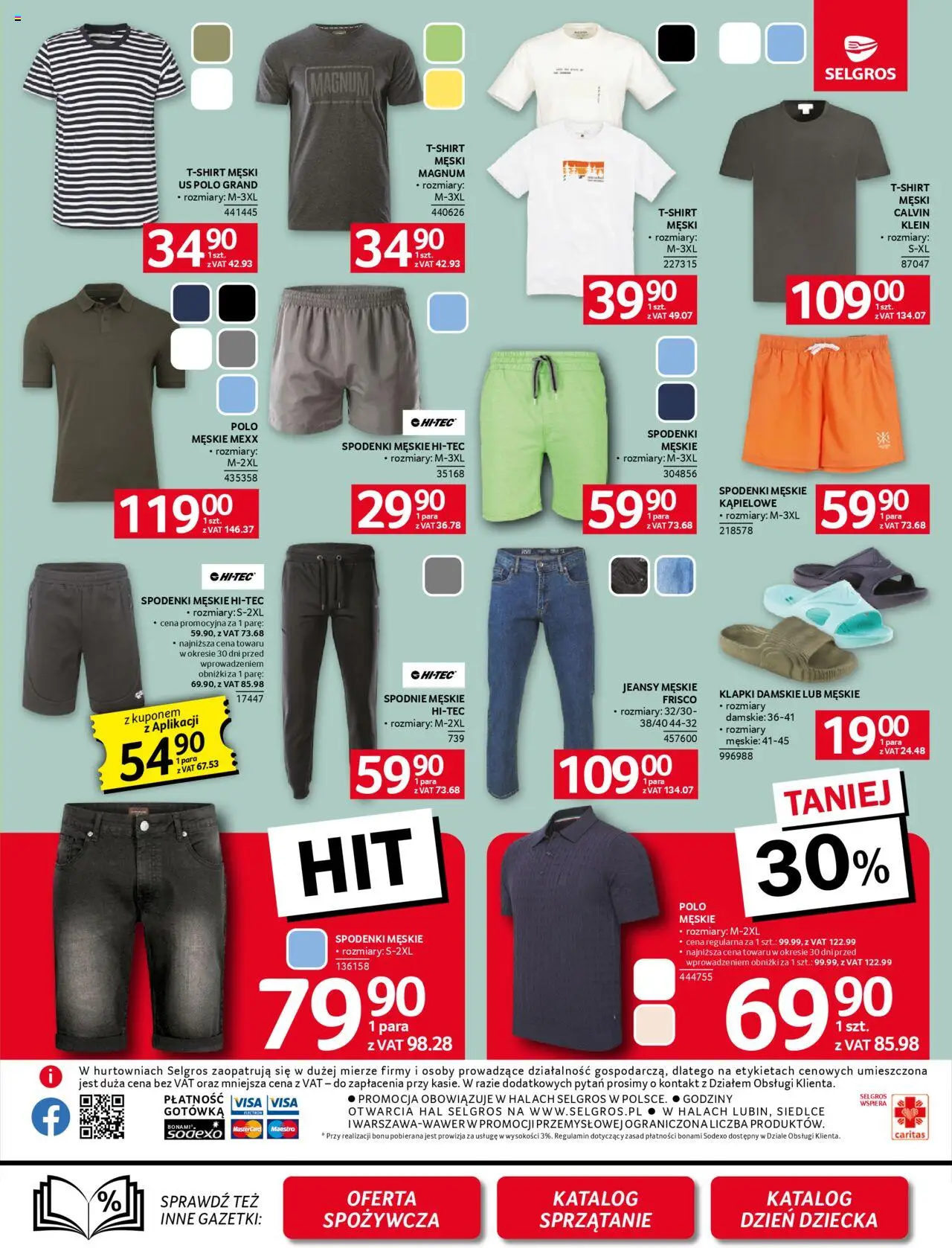 Selgros cash&carry Gazetka - Oferta przemysłowa od 22.05.2025 | Strona: 11 | Produkty: Spodnie, Spodenki, Klapki, Klapki damskie