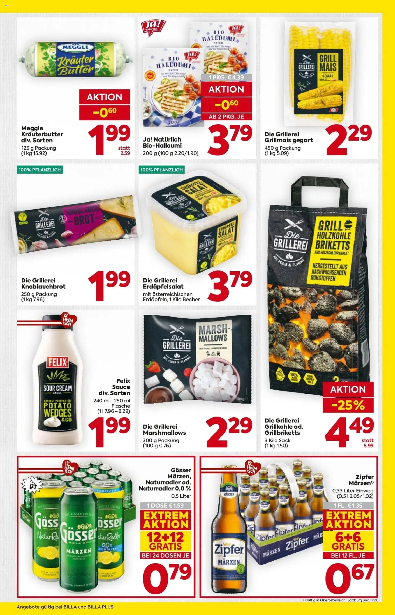 Billa Flugblatt - Grieskirchen, Wallern An Der Trattnach, Ansfelden gültig ab 23.04.2026 | Seite: 5 | Produkte: Salat, Grill, Butter, Brot