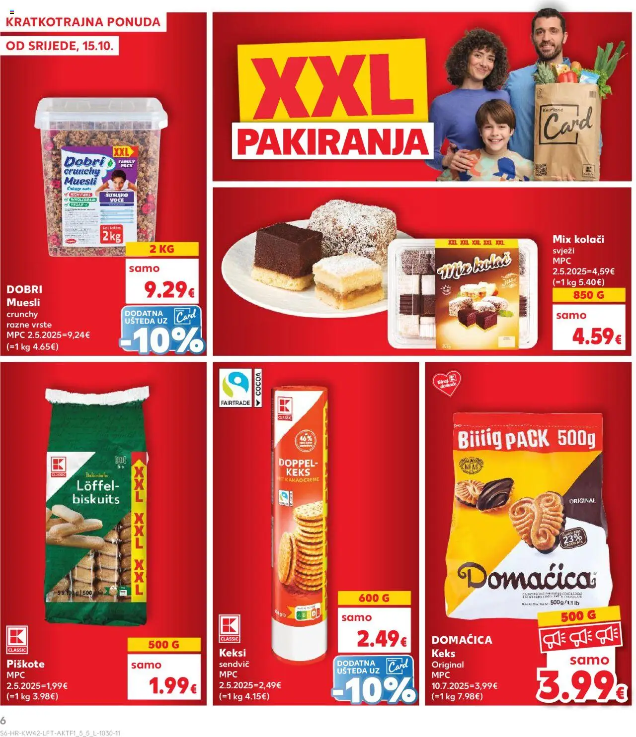 Kaufland katalog | vrijedi od 15.10.2025 | Stranica: 6 | Proizvodi: Keksi, Keks, Voće