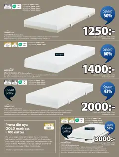 JYSK reklamblad aktuell från 25.08.2025 | Sida: 13 | Produkter: Resårmadrass, Skummadrass, Madrass, Galler