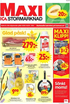 ICA Maxi - Enköping - Förhandsvisning av reklamblad från butik ICA Maxi aktuell från 30.03.2026