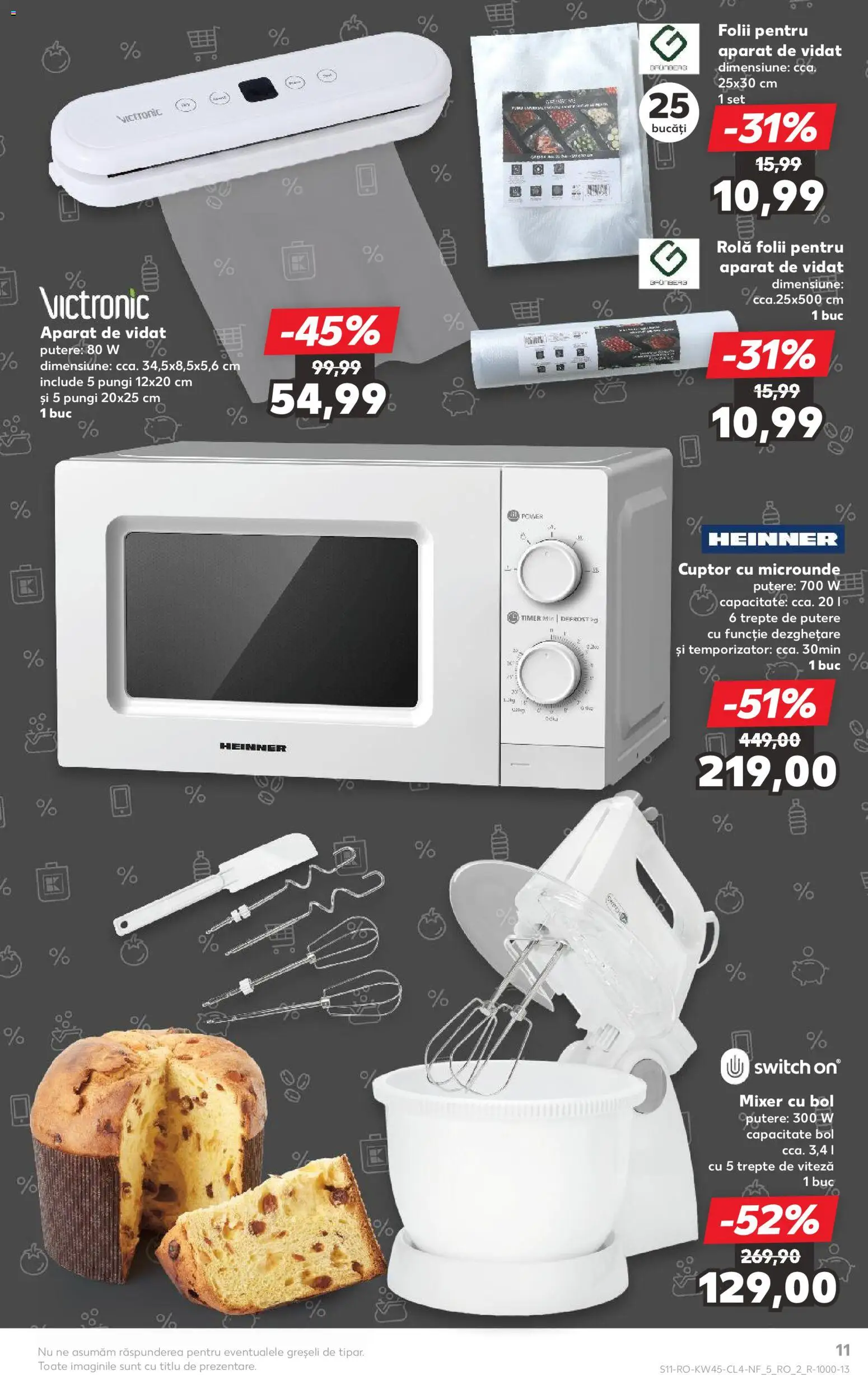 Noul catalog Kaufland – valabil de la 05.11.2025 | Pagină: 11 | Produse: Cuptor, Cuptor Cu Microunde, Mixer, Bol