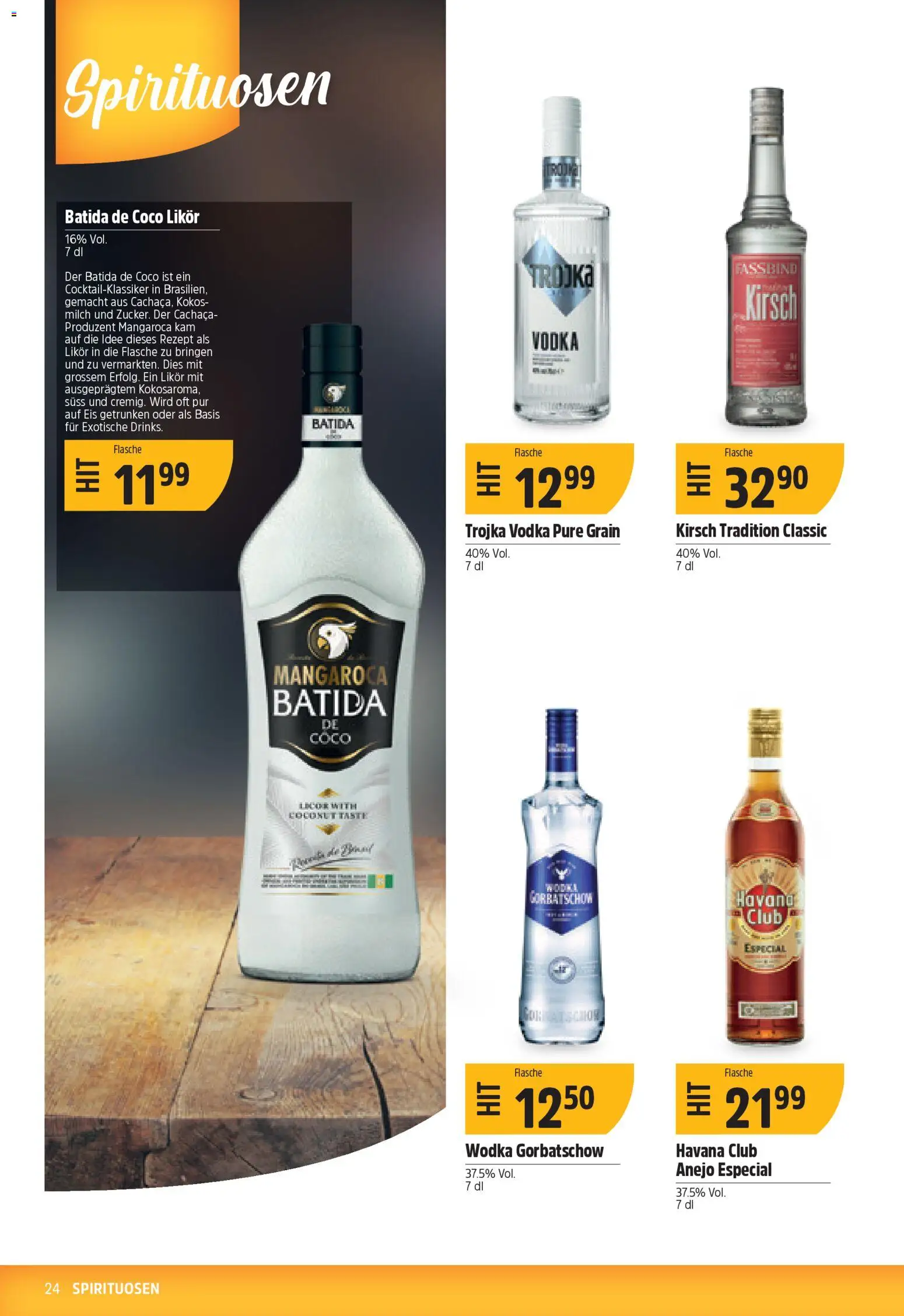 TopCC Aktionen – gültig ab 17.11.2025 | Seite: 24 | Produkte: Likör, Milch, Wodka, Eis