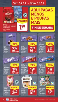 Pré-visualização Aldi folheto válido de 10.11.2025 | Página: 20 | Produtos: Bolachas, Milka bolachas, Chocolates, Biscoitos
