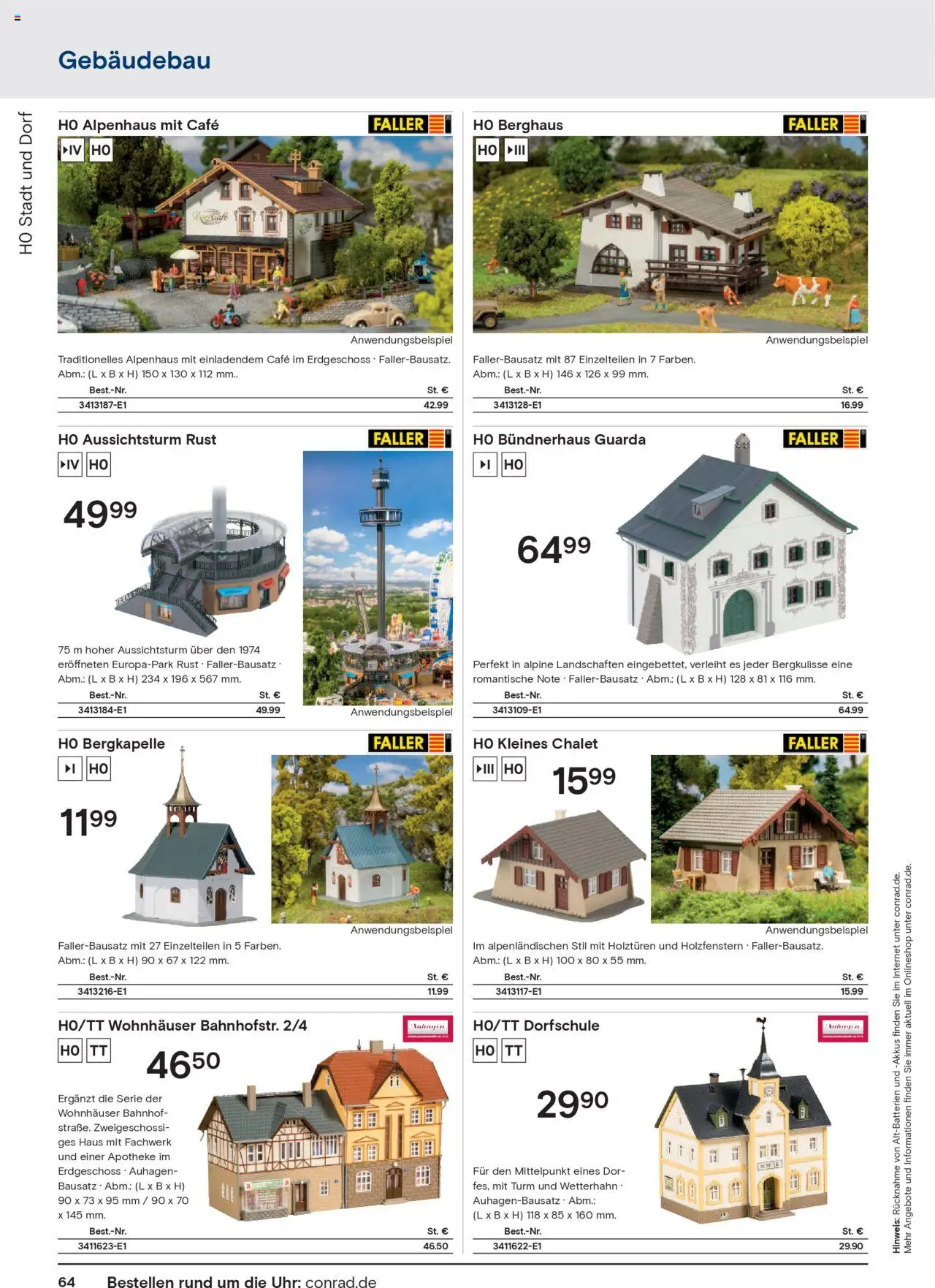 Conrad  Modellbahn Katalog – gültig ab 25.08.2025 | Seite: 66 | Produkte: Uhr