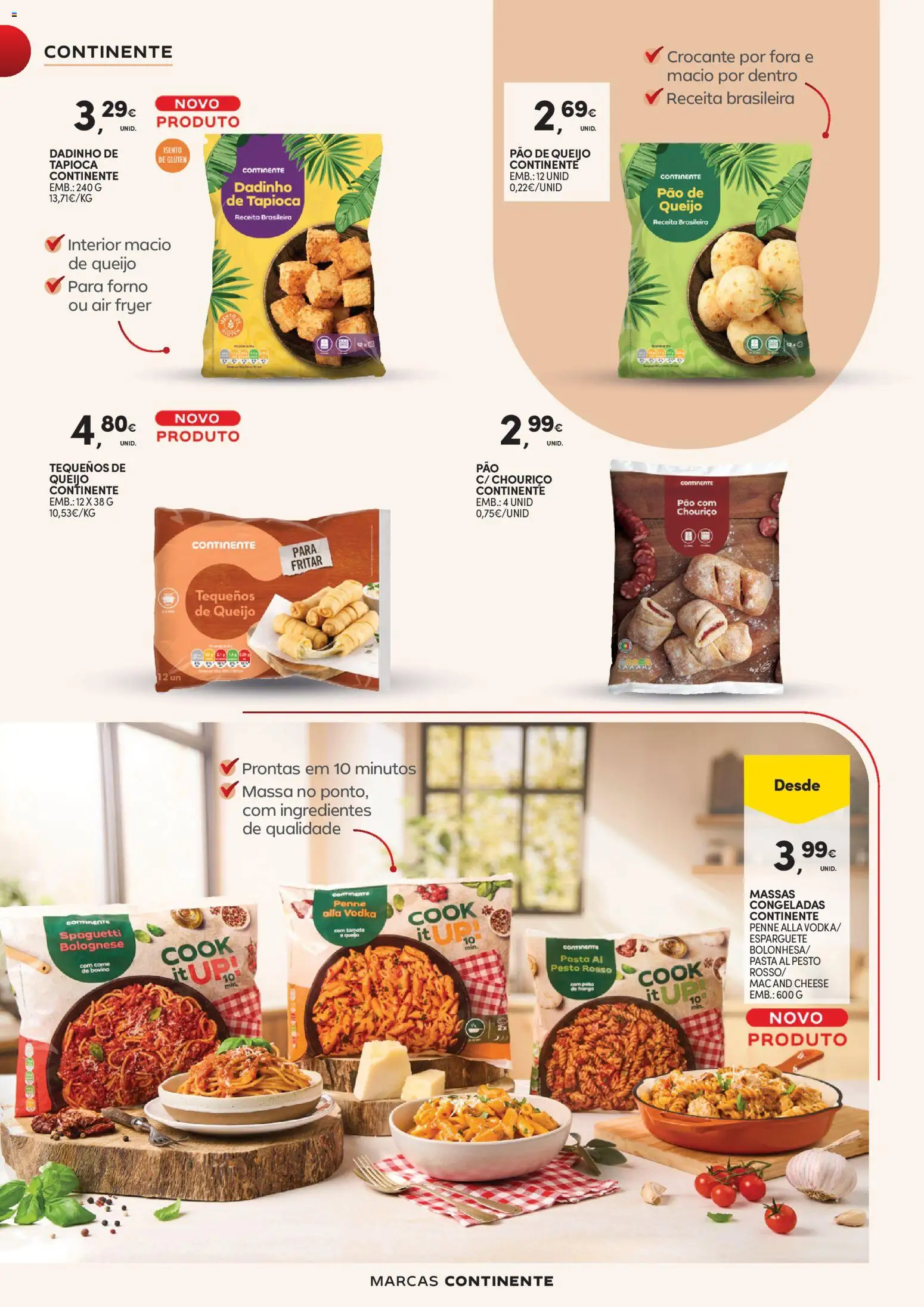 Continente - Marcas  │ válido de 07.04.2026 | Página: 18 | Produtos: Forno, Pão de queijo, Chouriço, Vodka