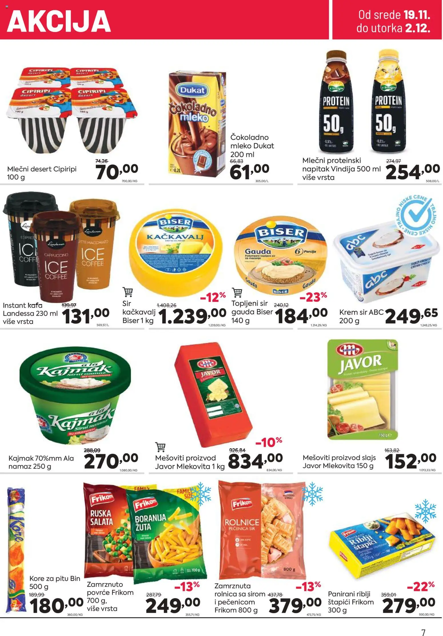 PerSu katalog - važi od 19.11.2025 | Strana: 7 | Proizvode: Boranija, Protein, Topljeni sir, Kajmak