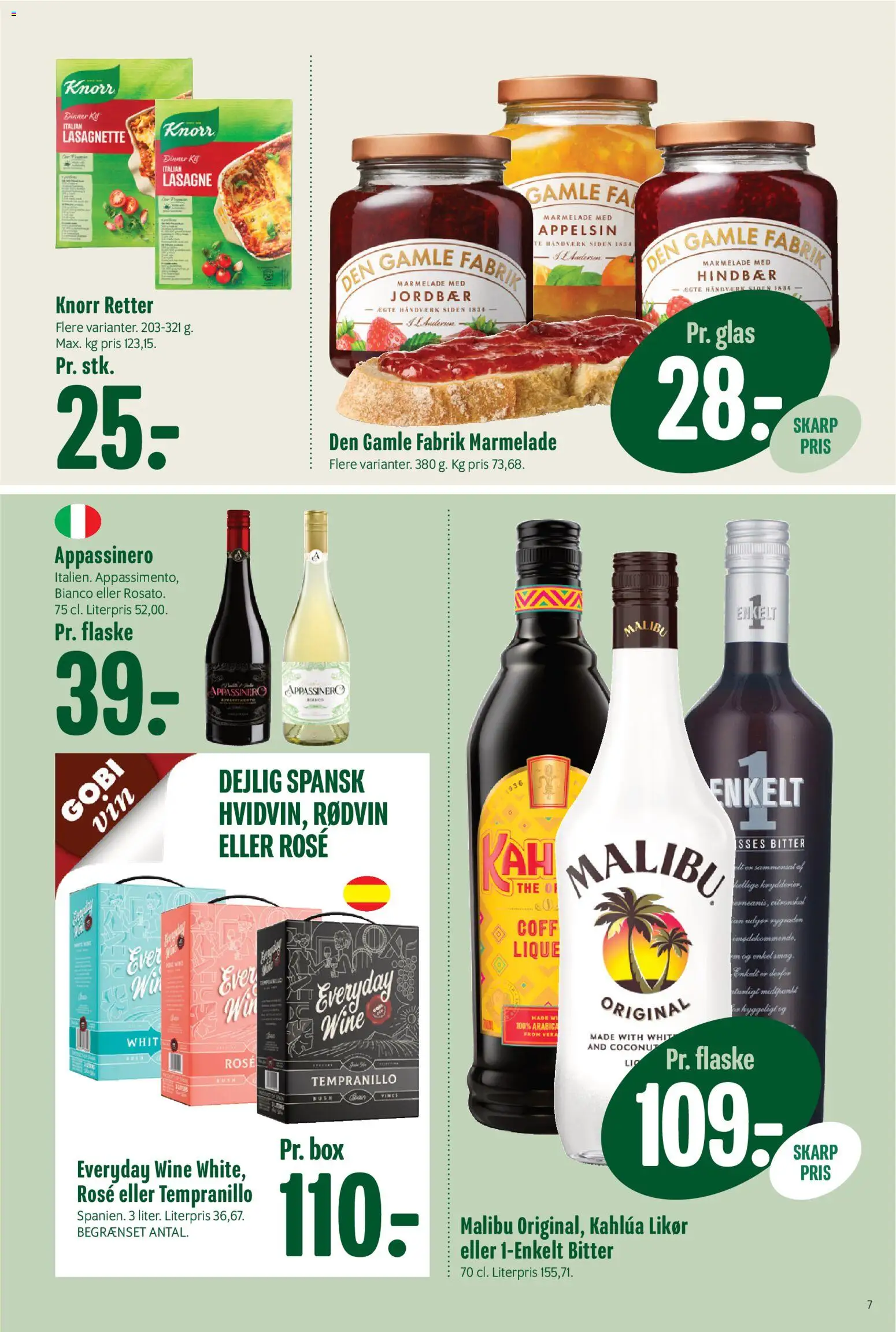 Min Købmand tilbudsavis – gyldig fra 16.01.2026 | Side: 7 | Produkter: Te, Jordbær, Marmelade, Carpete