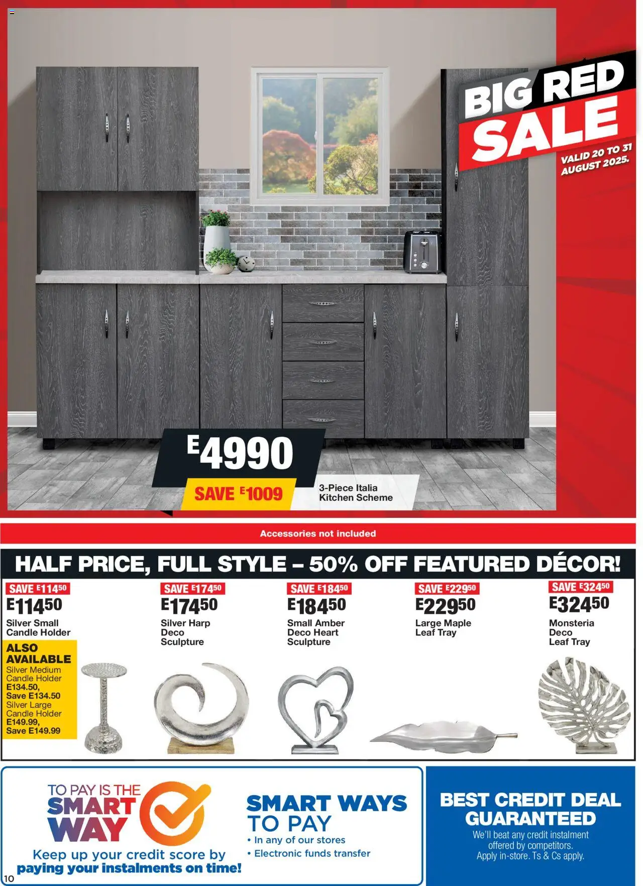 OK Furniture - Eswatini  Specials │ valid from 20.08.2025 | Page: 10 | Products: Tray, Candle holder, Large candle holder