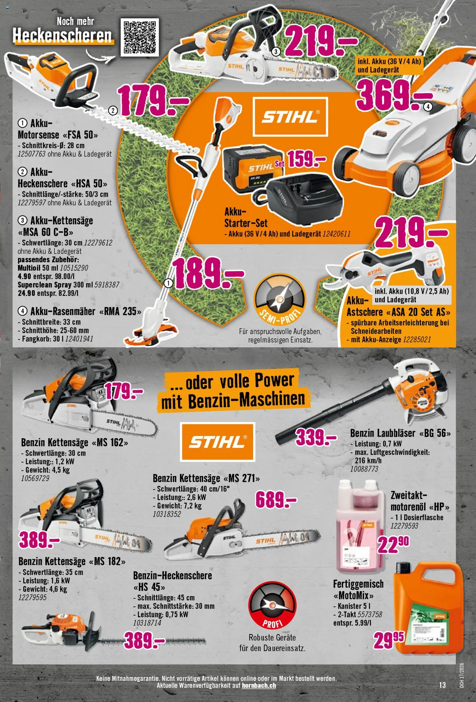 Hornbach aktionen – gültig ab 28.04.2026 | Seite: 13 | Produkte: Ladegerät, HP, Gewicht