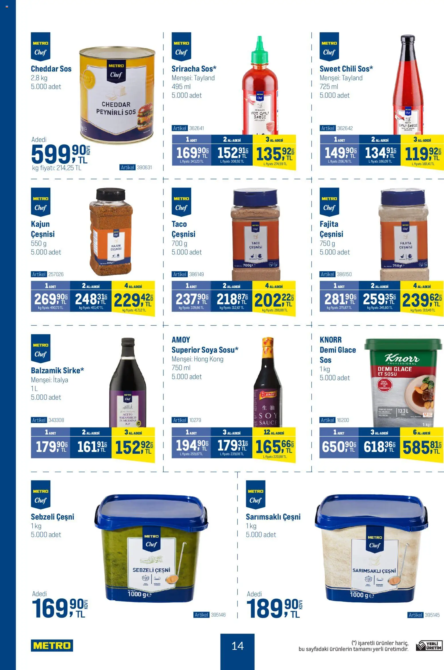 Metro - Dünya Mutfakları - 31.12.2025 tarihinden itibaren geçerlidir | Sayfa: 14