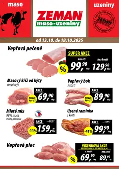 Náhled letáku Prodejny Zeman leták od 13.10.2025
