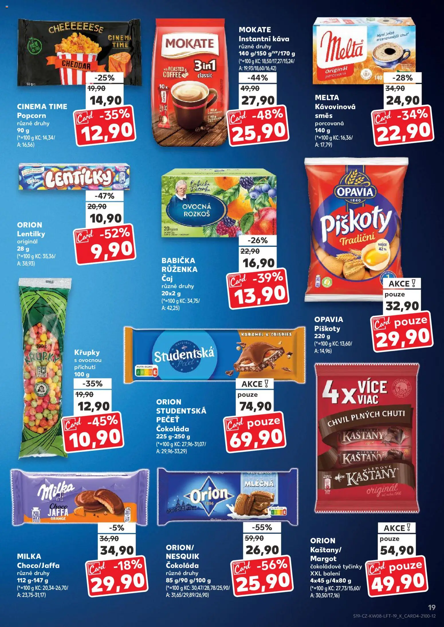Kaufland leták - Plzeň od 18.02.2026 | Strana: 19 | Produkty: Mokate, Milka, Nesquik, Melta