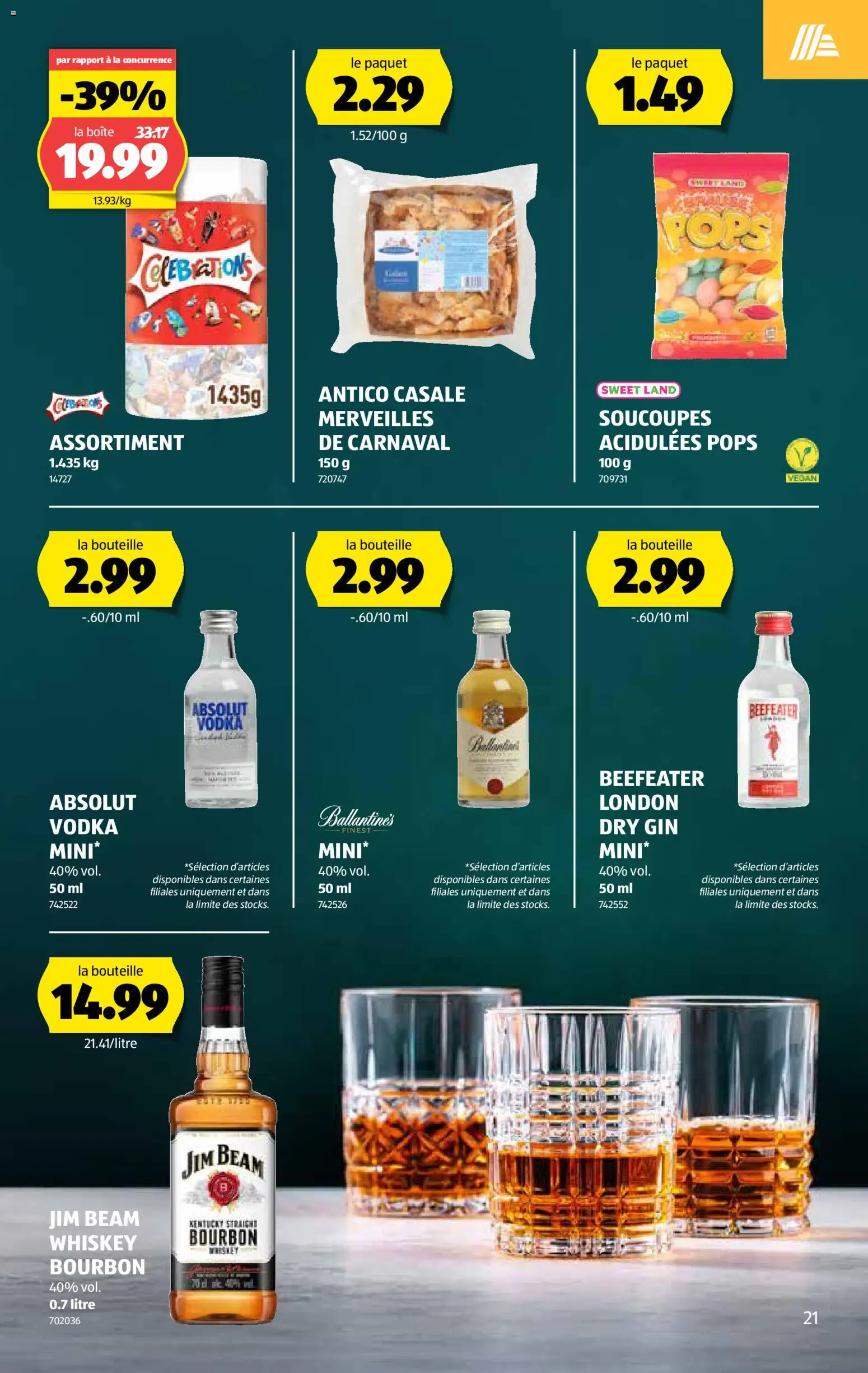 Aldi Aktionen FR – gültig ab 29.01.2026 | Seite: 22 | Produkte: Bourbon, Gin, Whiskey