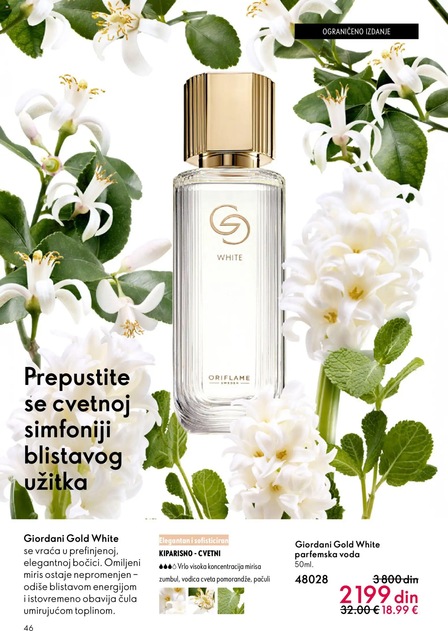 Oriflame katalog - važi od 28.01.2026 | Strana: 46 | Proizvode: Miris, Voda