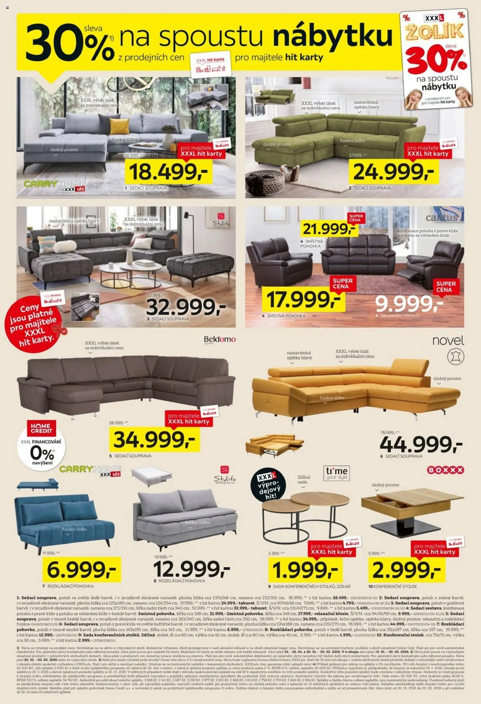 XXXLutz leták od 19.01.2026 | Strana: 2 | Produkty: Sedací souprava, Rozkládací pohovka, Pohovka, Konferenční stolek