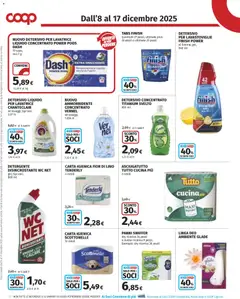 Anteprima del volantino Volantino COOP	 valido a partire dal 08.12.2025 | Pagina: 10 | Prodotti: Carta igienica, Ammorbidente, Detergente, Lavatrice