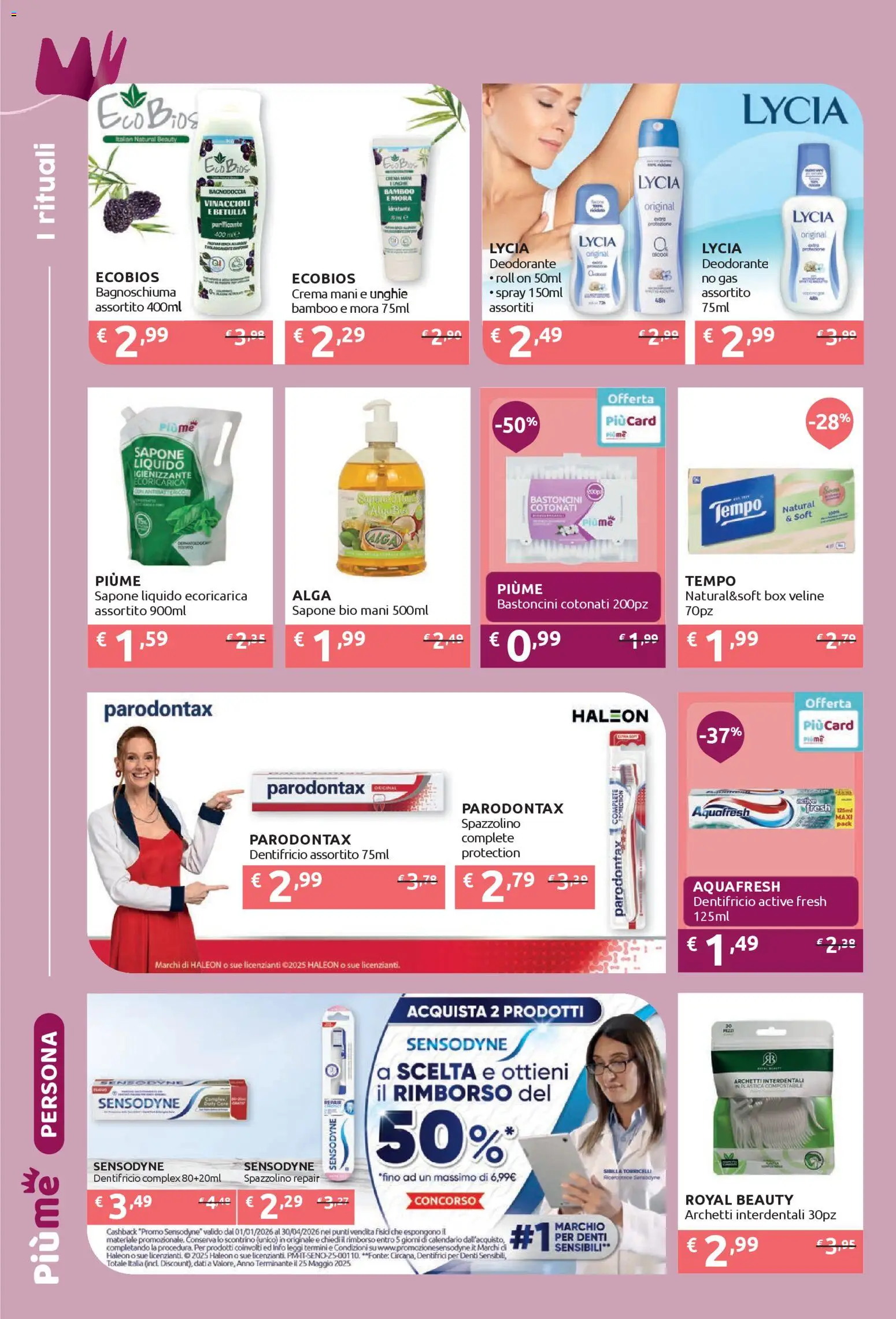 Volantino IperSoap del 30.03.2026 | Pagina: 16 | Prodotti: Sapone, Bagnoschiuma, Deodorante, Veline