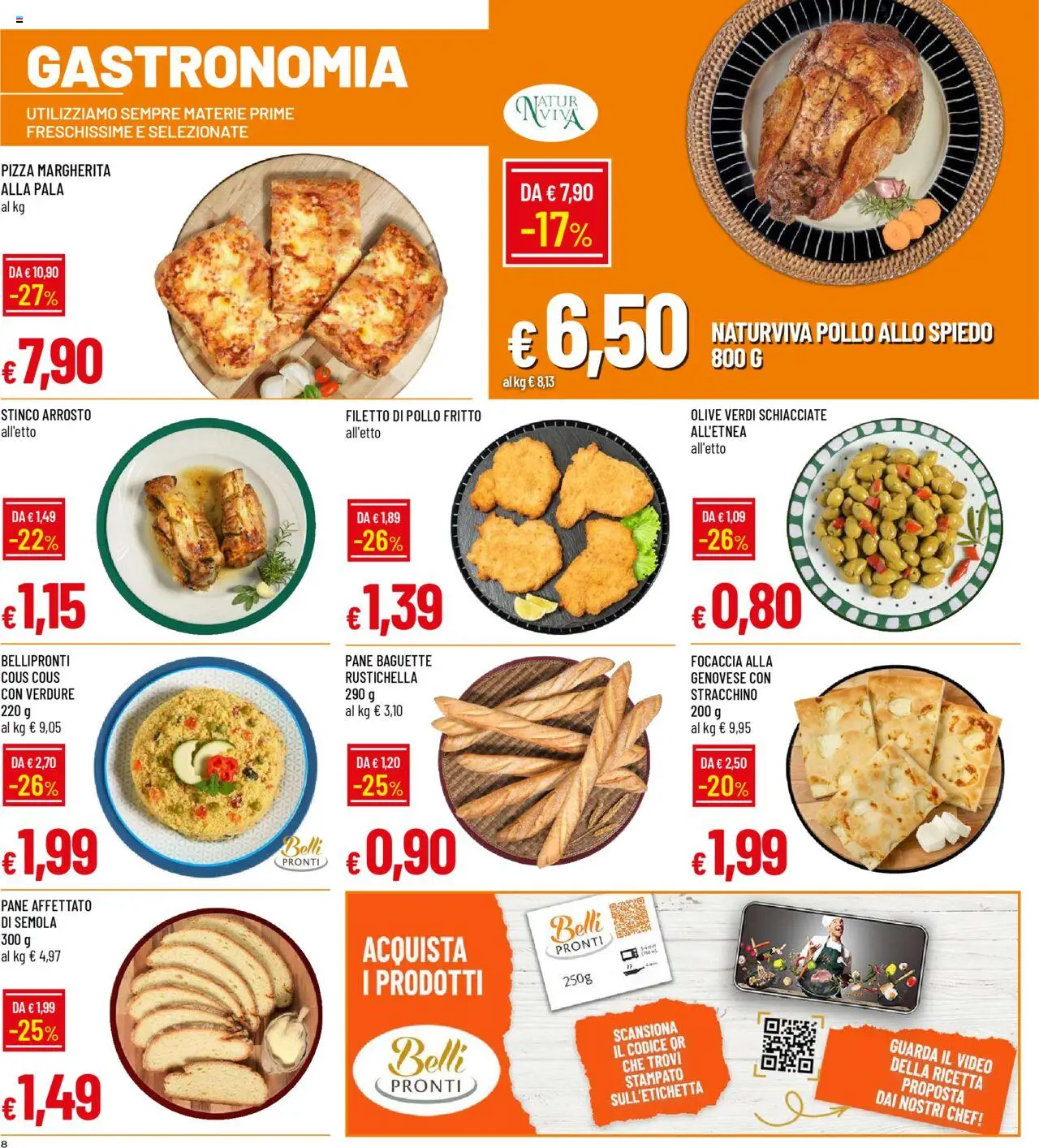 Volantino Famila del 07.08.2025 | Pagina: 8 | Prodotti: Pollo, Cous cous, Video, Stracchino