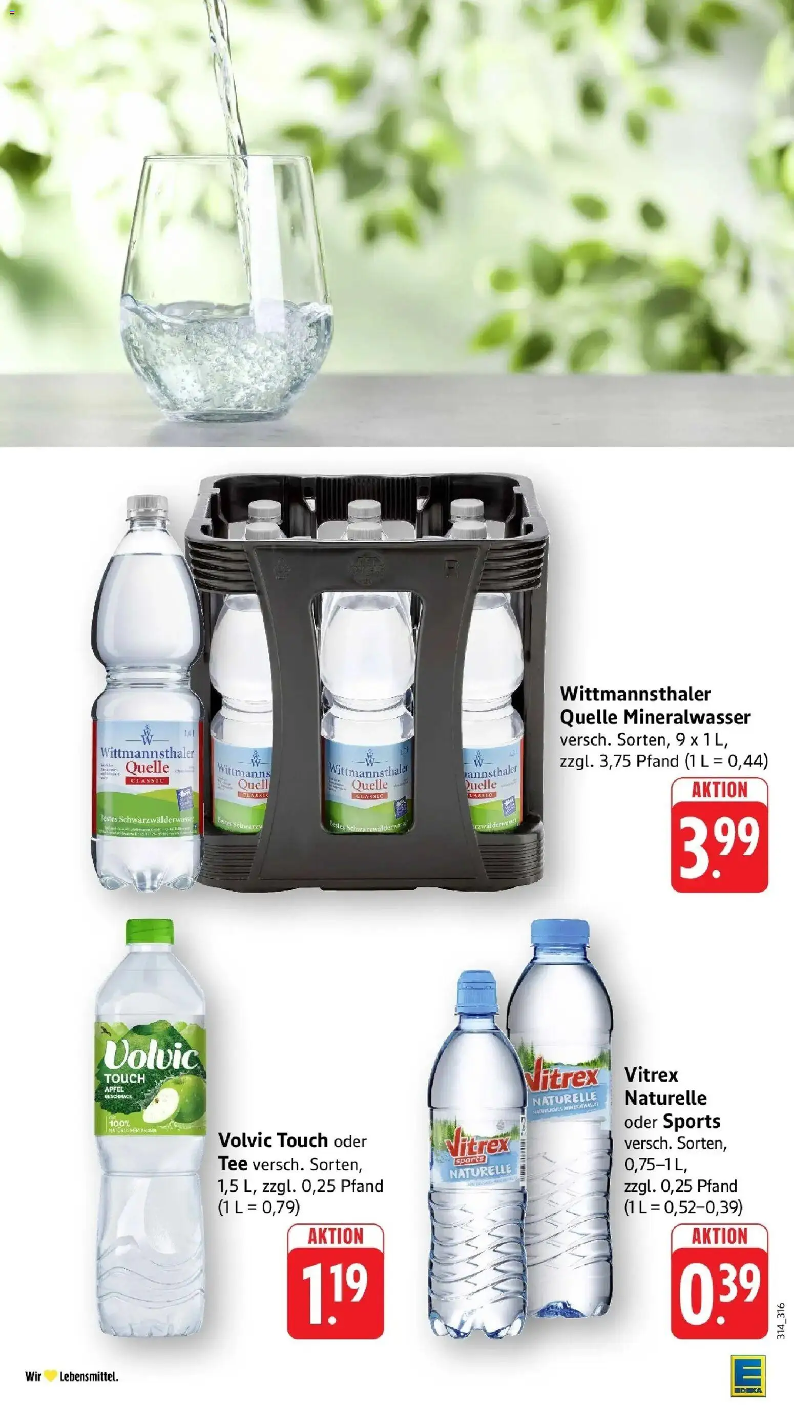 Edeka prospekt Nonnenhorn / Bodensee	 – gültig ab 19.04.2026 | Seite: 34 | Produkte: Äpfel, Volvic touch, Mineralwasser, Volvic