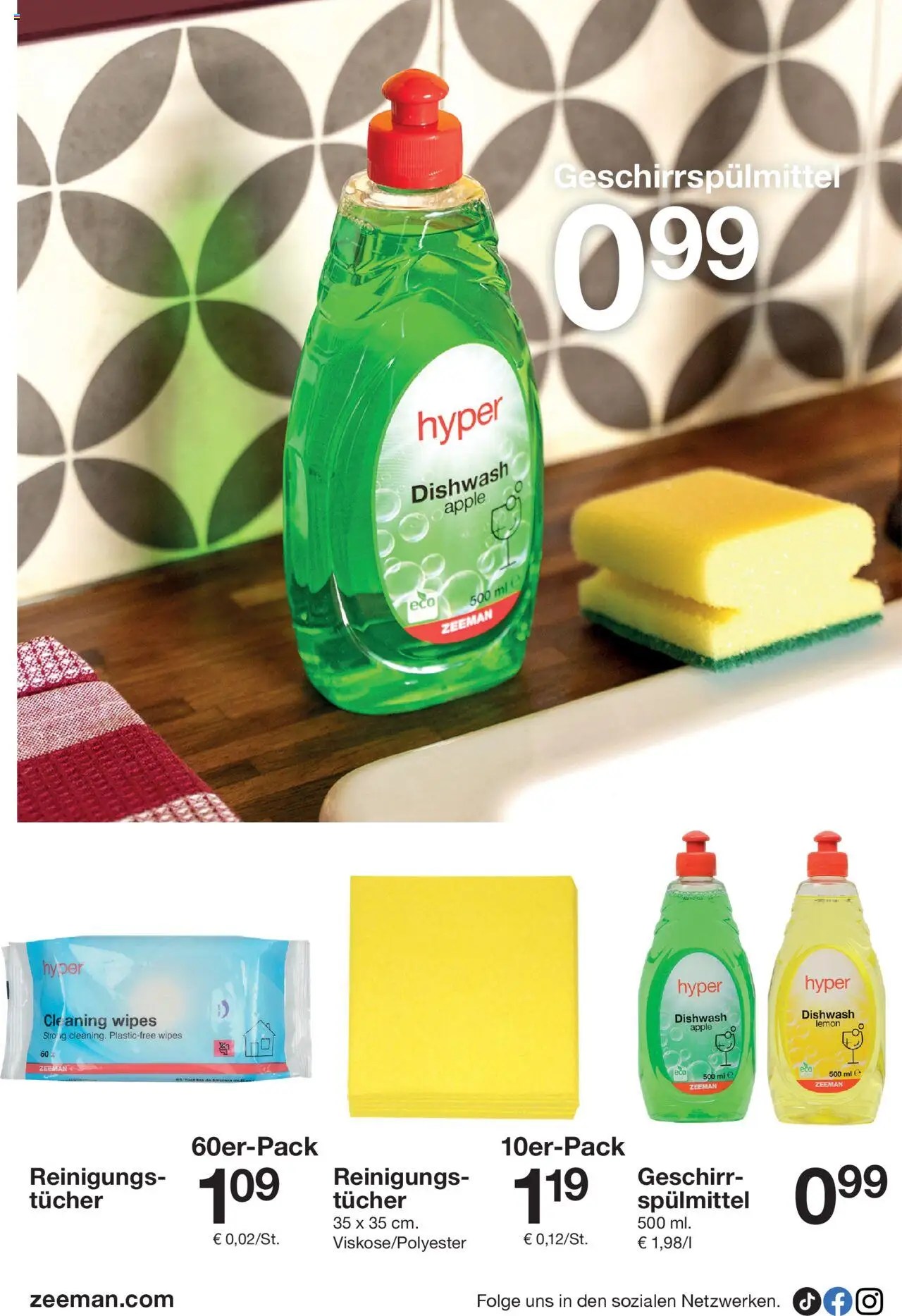 Zeeman Prospekt 	 - gültig ab dem 26.07.2025 | Seite: 6 | Produkte: Apple, Geschirrspülmittel