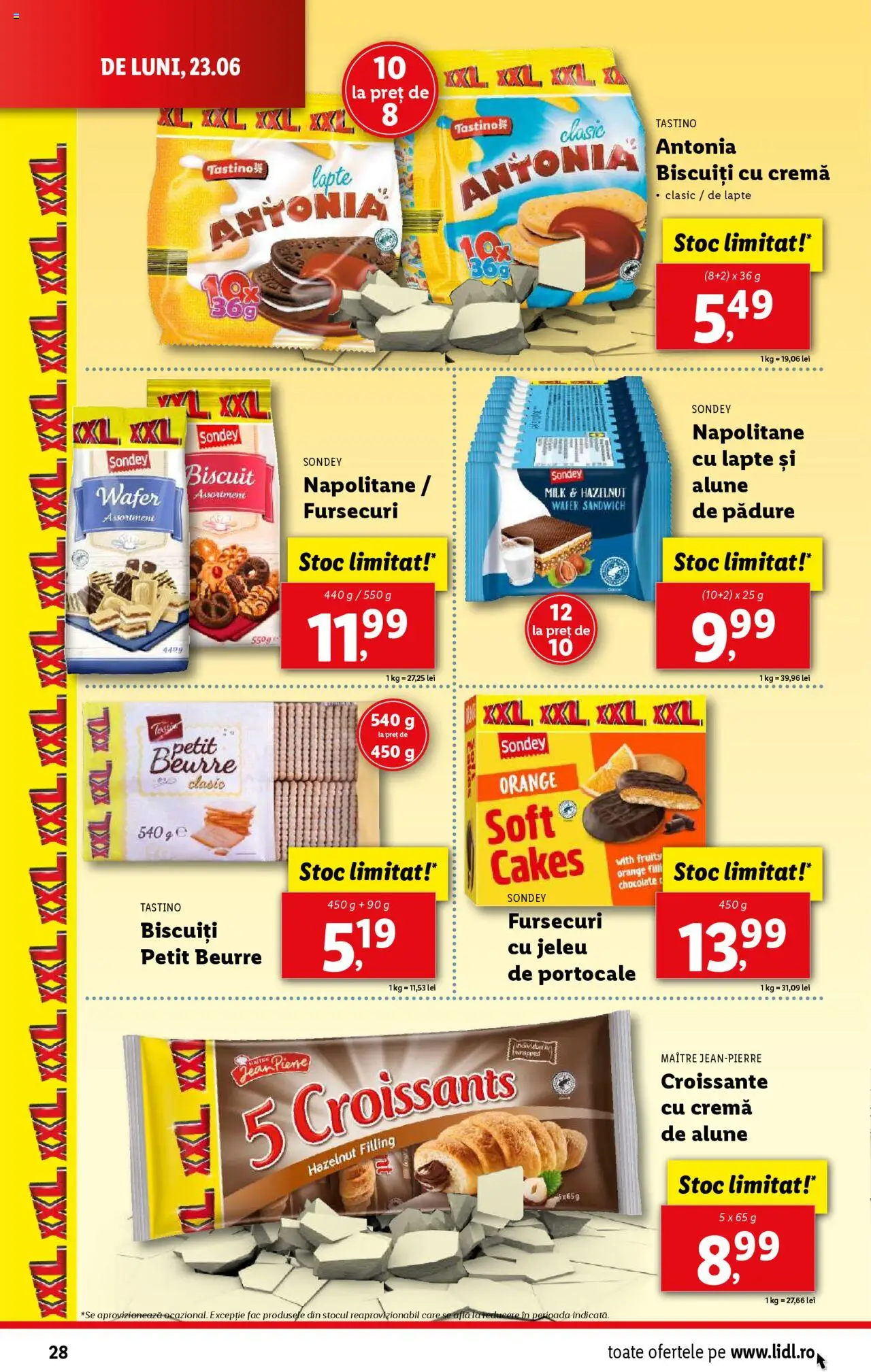 Catalog Lidl – valabil de la 23.06.2025 | Pagină: 28 | Produse: Lapte, Cremă, Portocale, Biscuiți