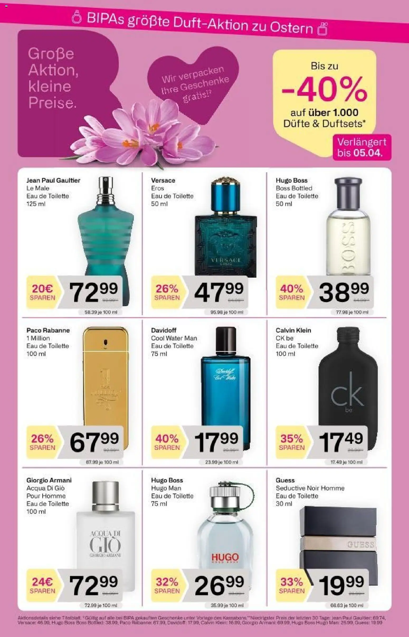 Bipa Flugblatt gültig ab 19.03.2026 | Seite: 2 | Produkte: Toilette, Eau de Toilette