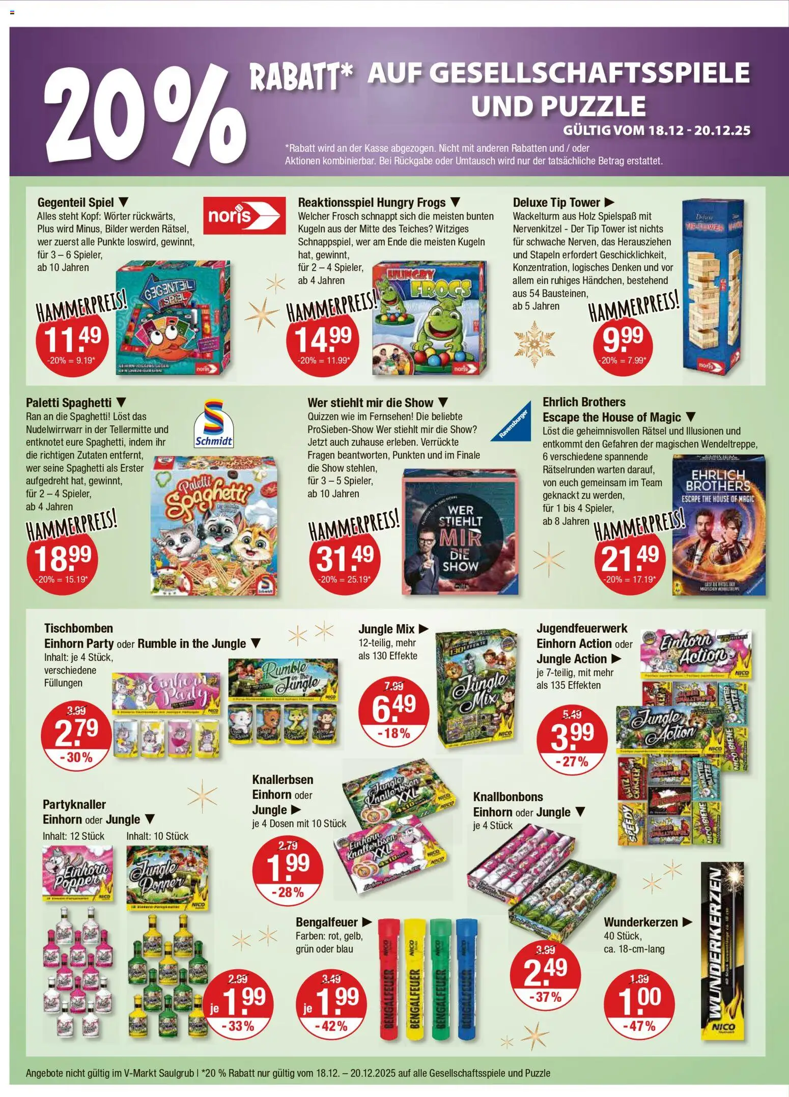 V-Markt - Hallertau / Oberpfalz – gültig ab 18.12.2025 | Seite: 14 | Produkte: Spiel, Fernsehen, Bilder