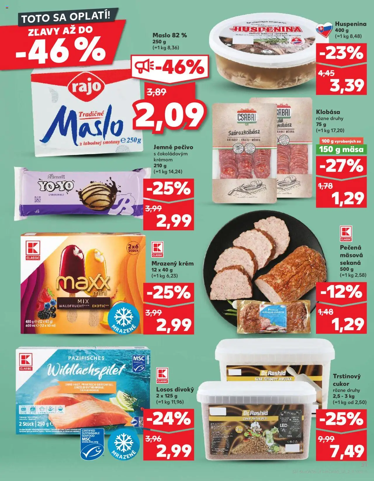Kaufland SK akciós ujság - amely érvényes a következő dátumtól: 18.09.2025 | Oldal: 31