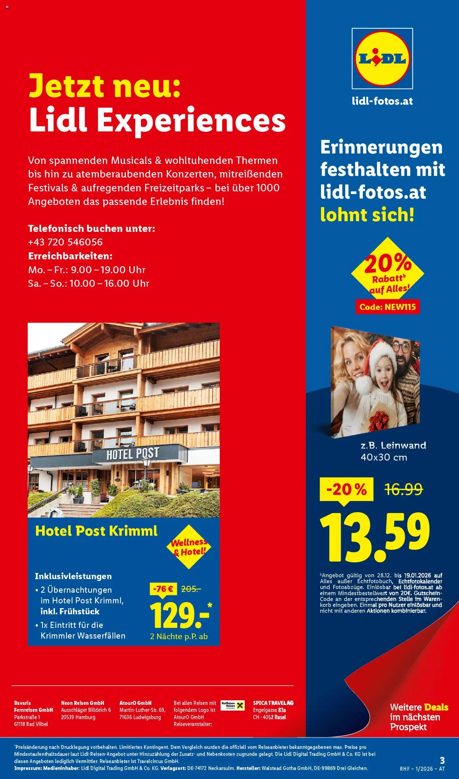 Lidl Jänner Reise - Highlights gültig ab 29.12.2025 | Seite: 3 | Produkte: Uhr, Bad, Korb