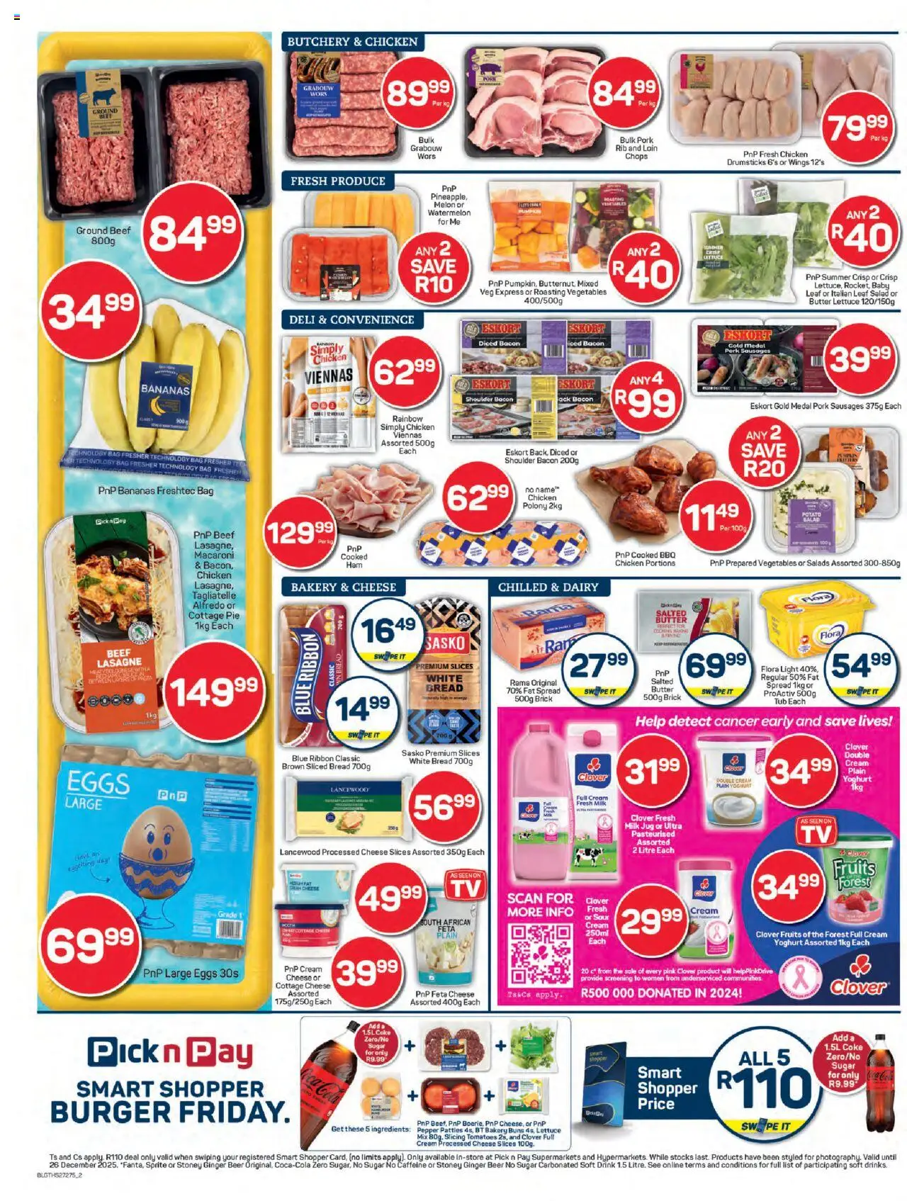 New Pick n Pay catalogue – valid from 07.10.2025 | Page: 2 | Products: Chicken, Cottage cheese, Vegetables, Máscara de pestañas