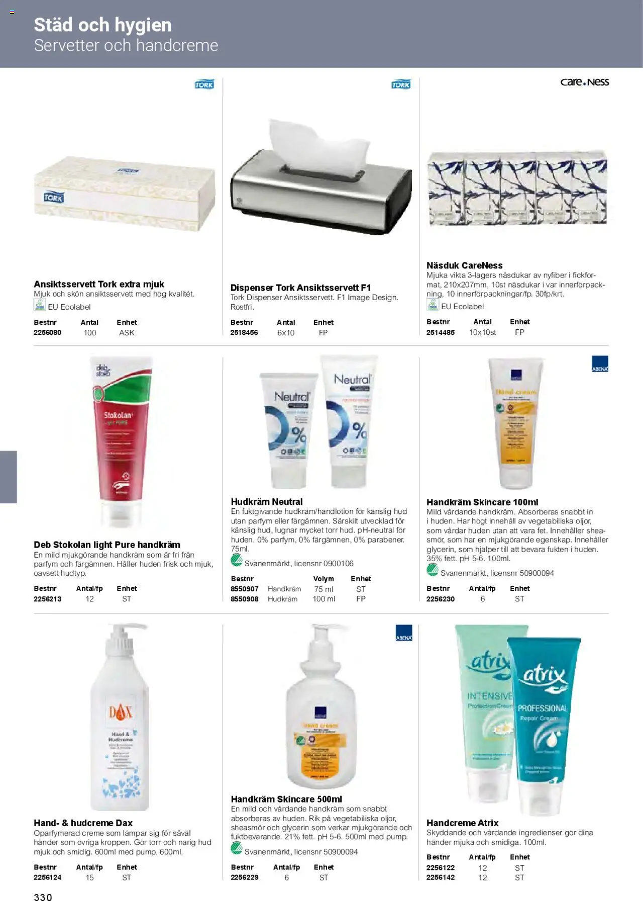 Office Depot reklamblad aktuell från 01.02.2025 | Sida: 332 | Produkter: Parfym, Handkräm, Näsdukar, Servetter